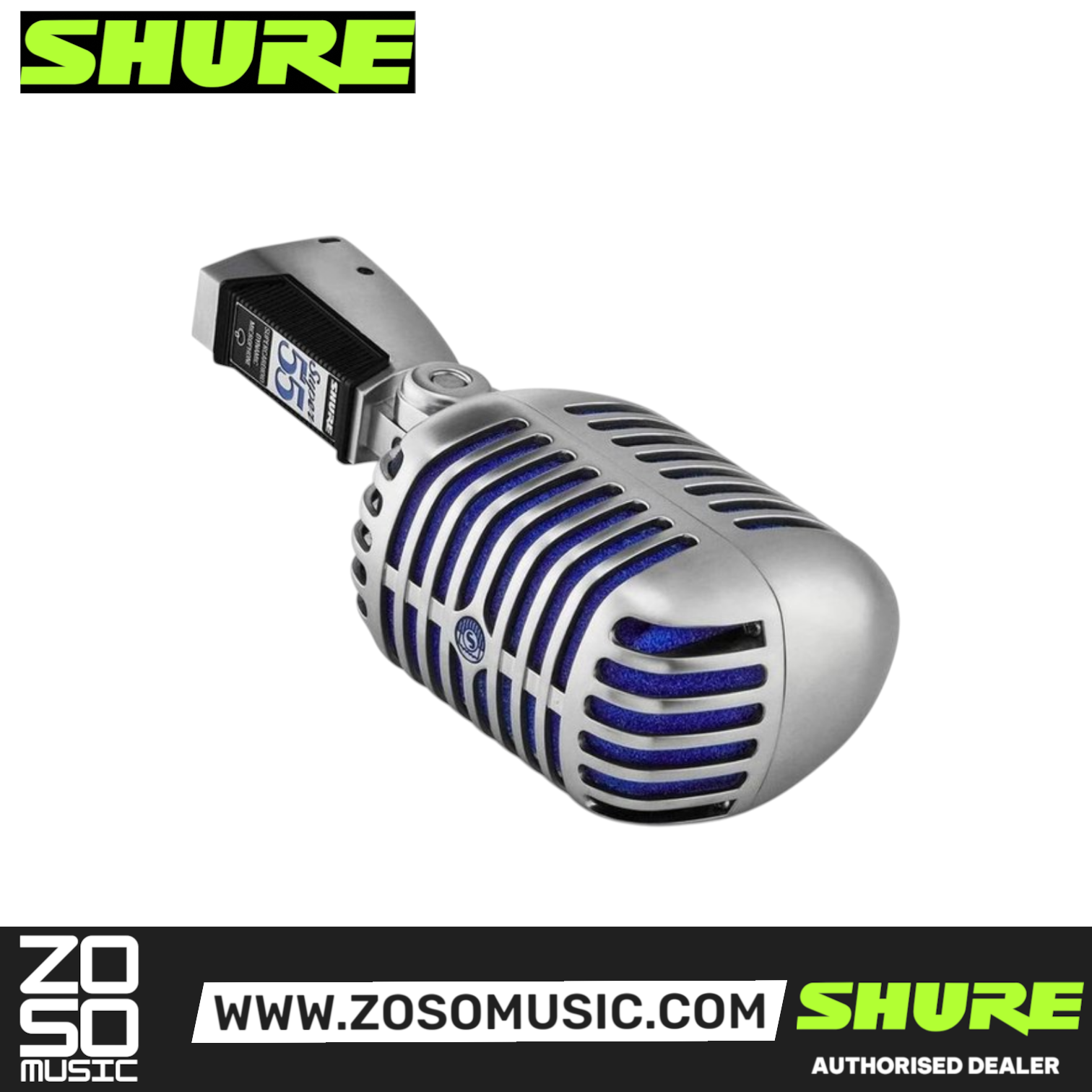 Shure SUPER 55 Deluxe Vocal Microphone (Super-55 / Super55), SHURE, MICROPHONE, shure-microphone-super55, ZOSO MUSIC SDN BHD