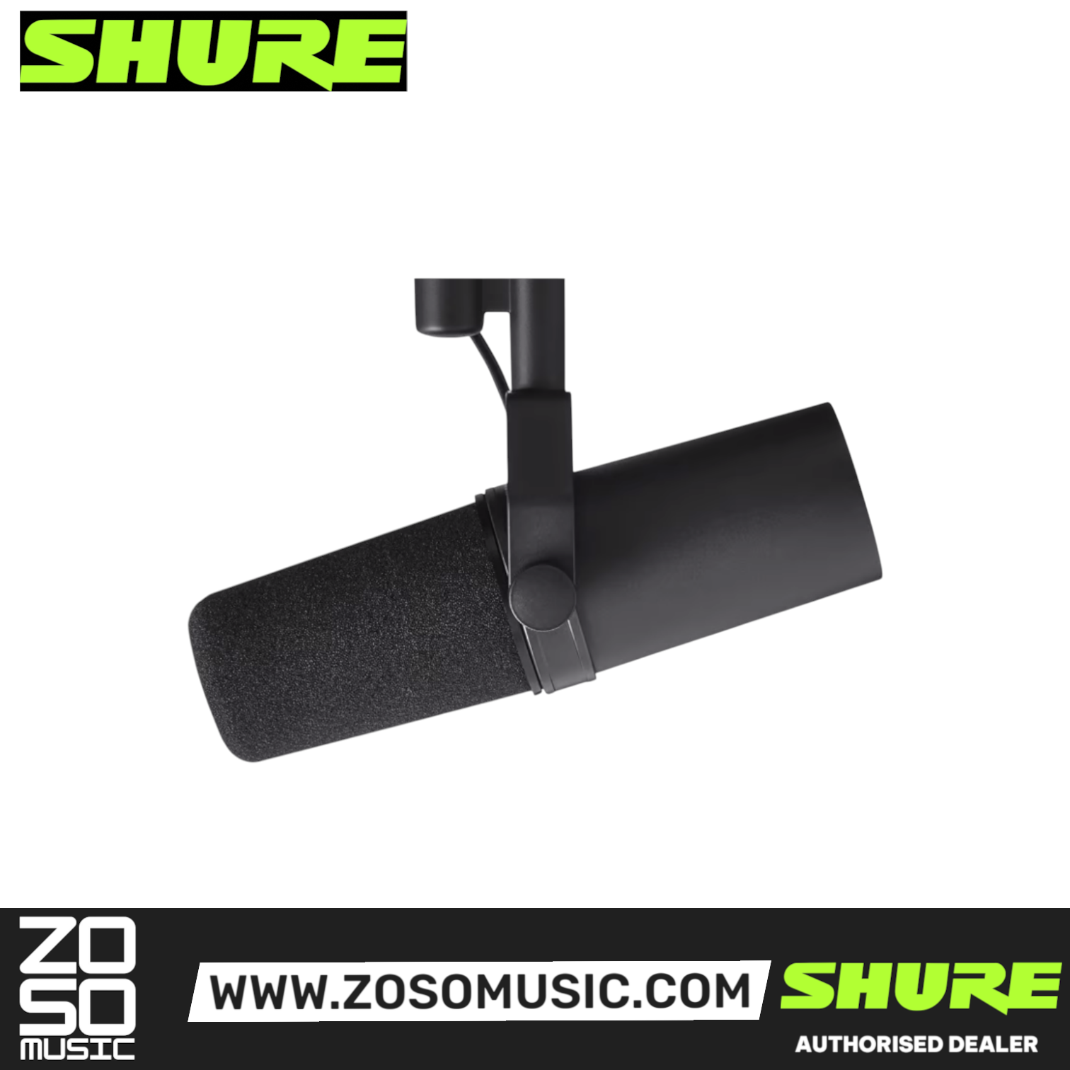 Shure SM7B Dynamic Vocal Microphone  (SM-7B / SM 7B), SHURE, MICROPHONE, shure-microphone-sm7b, ZOSO MUSIC SDN BHD