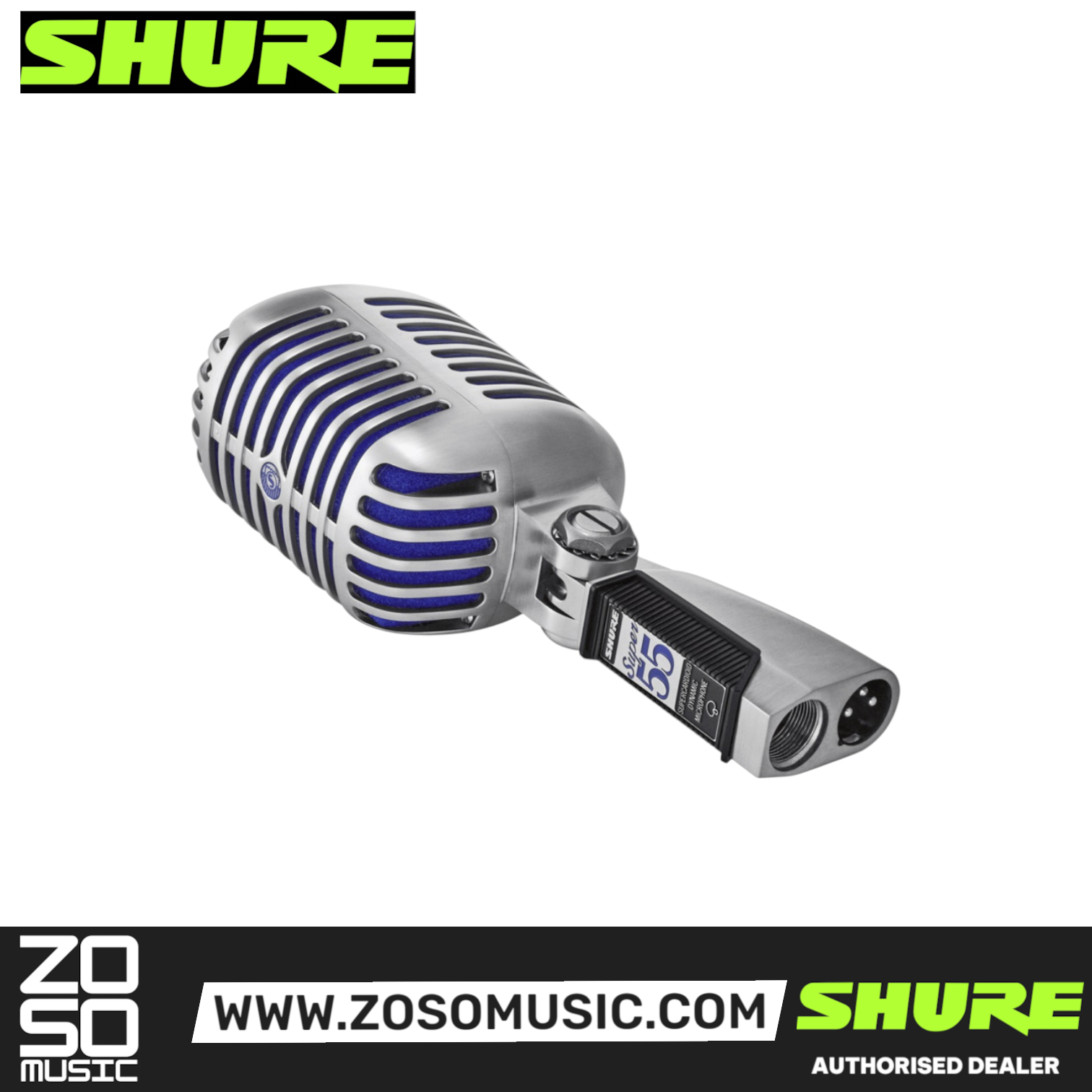 Shure SUPER 55 Deluxe Vocal Microphone (Super-55 / Super55), SHURE, MICROPHONE, shure-microphone-super55, ZOSO MUSIC SDN BHD