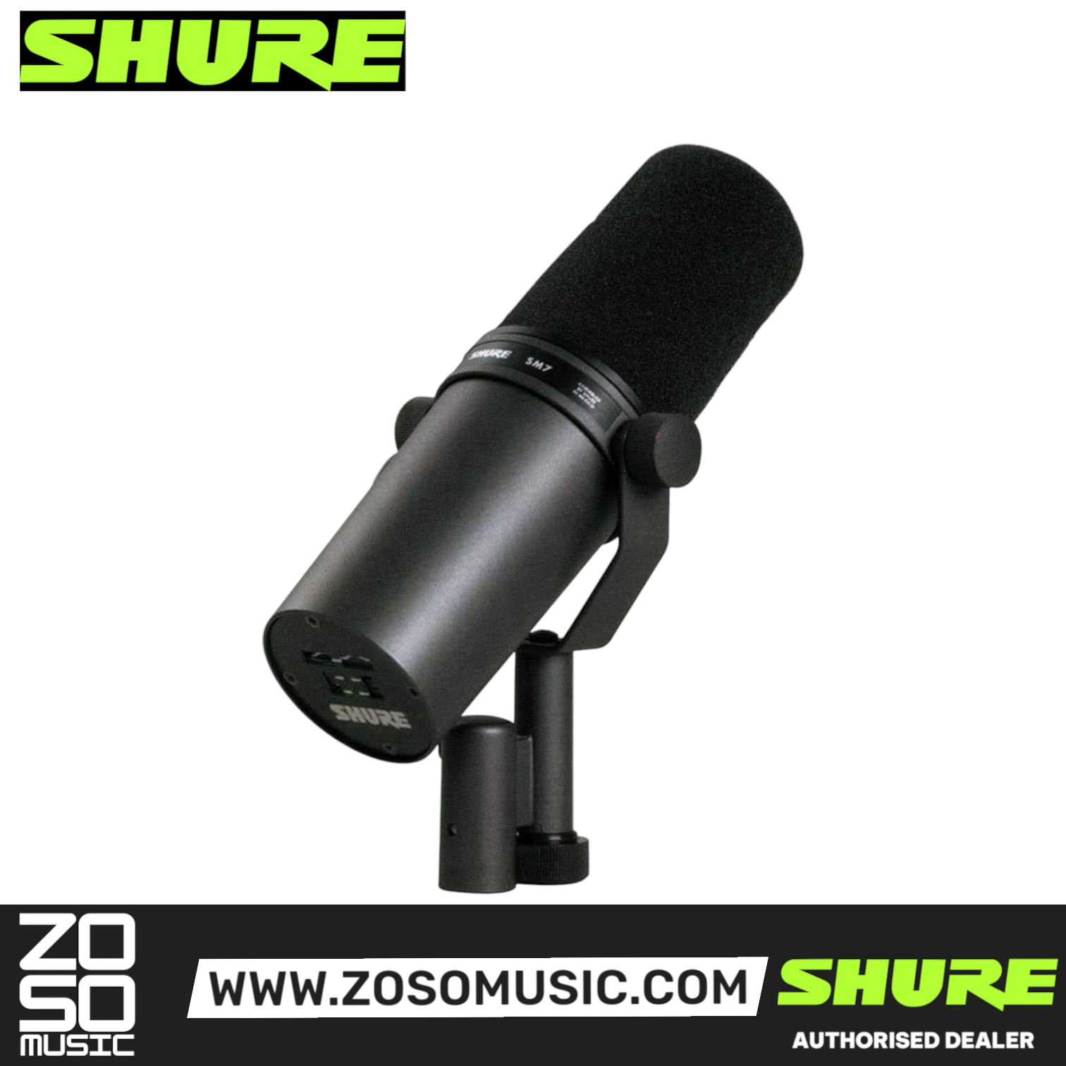 Shure SM7B Dynamic Vocal Microphone  (SM-7B / SM 7B), SHURE, MICROPHONE, shure-microphone-sm7b, ZOSO MUSIC SDN BHD