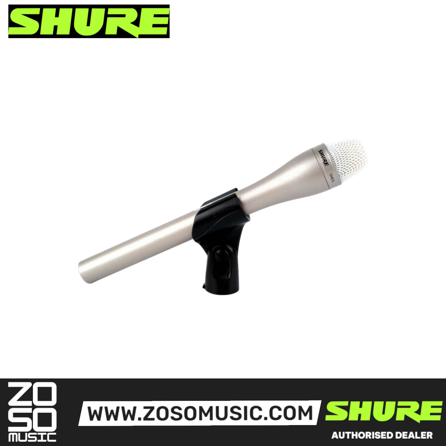 Shure SM63L Dynamic Microphone with Extended Handle - Champagne (SM-63L / SM-63 / SM63), SHURE, MICROPHONE, shure-microphone-sm63l, ZOSO MUSIC SDN BHD