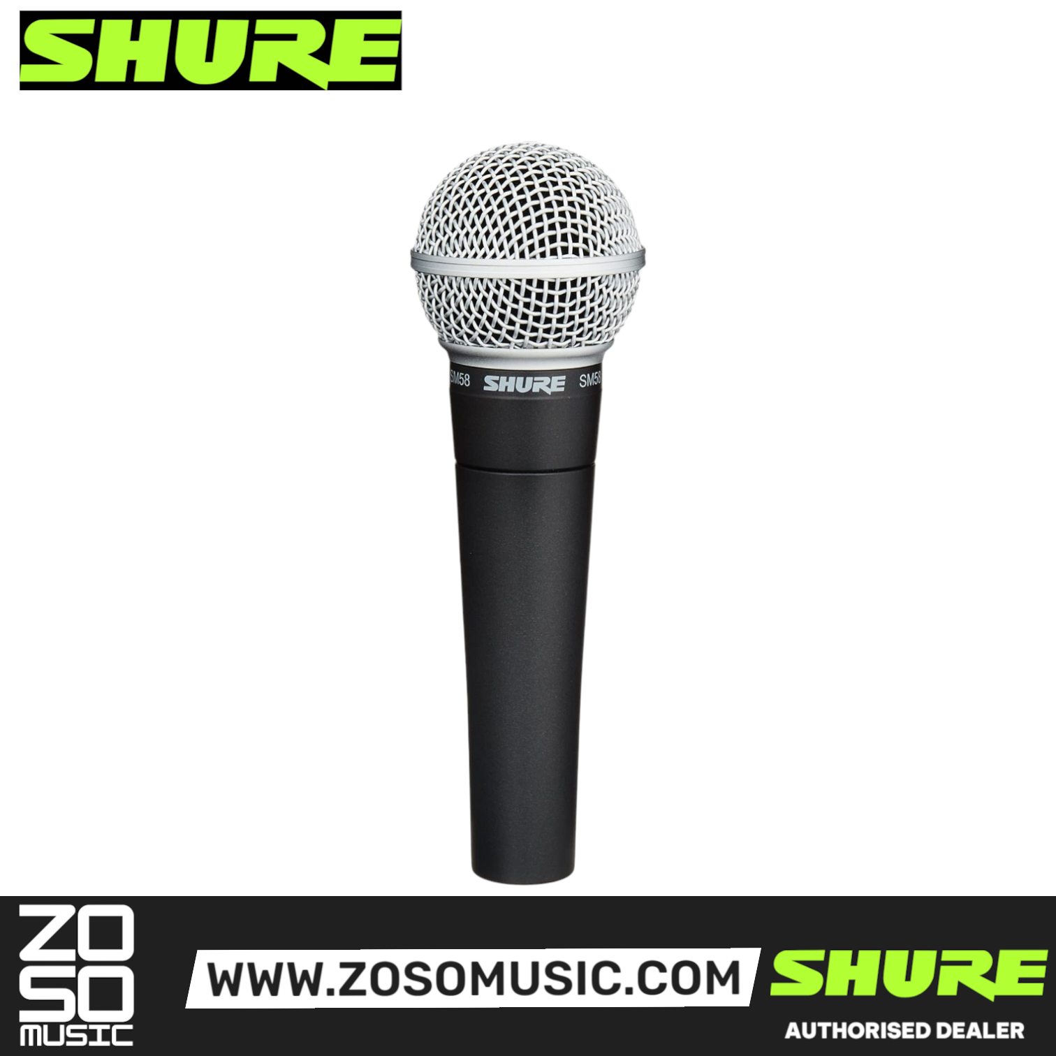 Shure SM58-CN BTS Stage Performance Bundle with SM58 Microphone, Mic Stand and Cable, SHURE, MICROPHONE, shure-microphone-sm58cnbts, ZOSO MUSIC SDN BHD