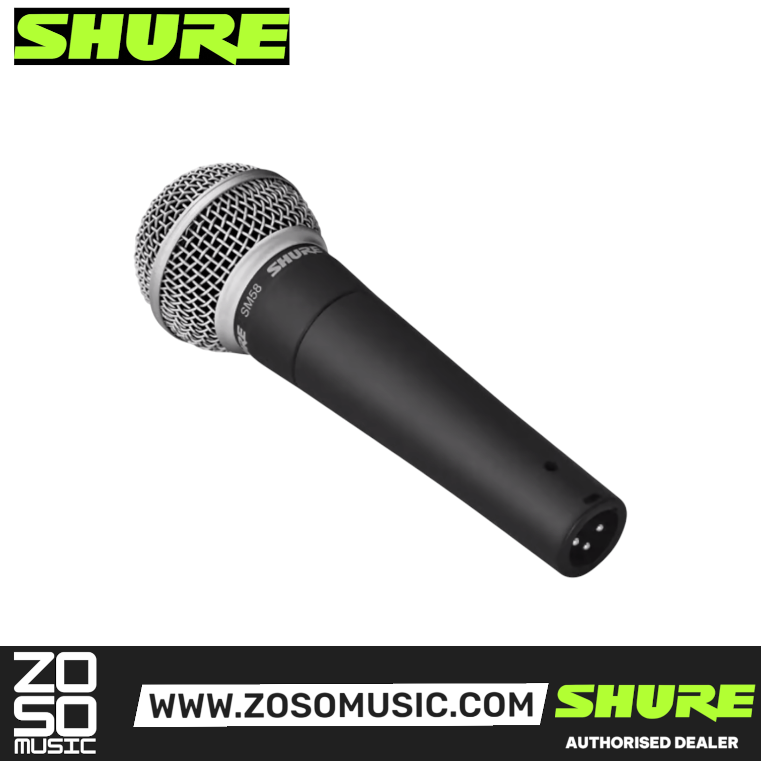 Shure SM58-CN BTS Stage Performance Bundle with SM58 Microphone, Mic Stand and Cable, SHURE, MICROPHONE, shure-microphone-sm58cnbts, ZOSO MUSIC SDN BHD