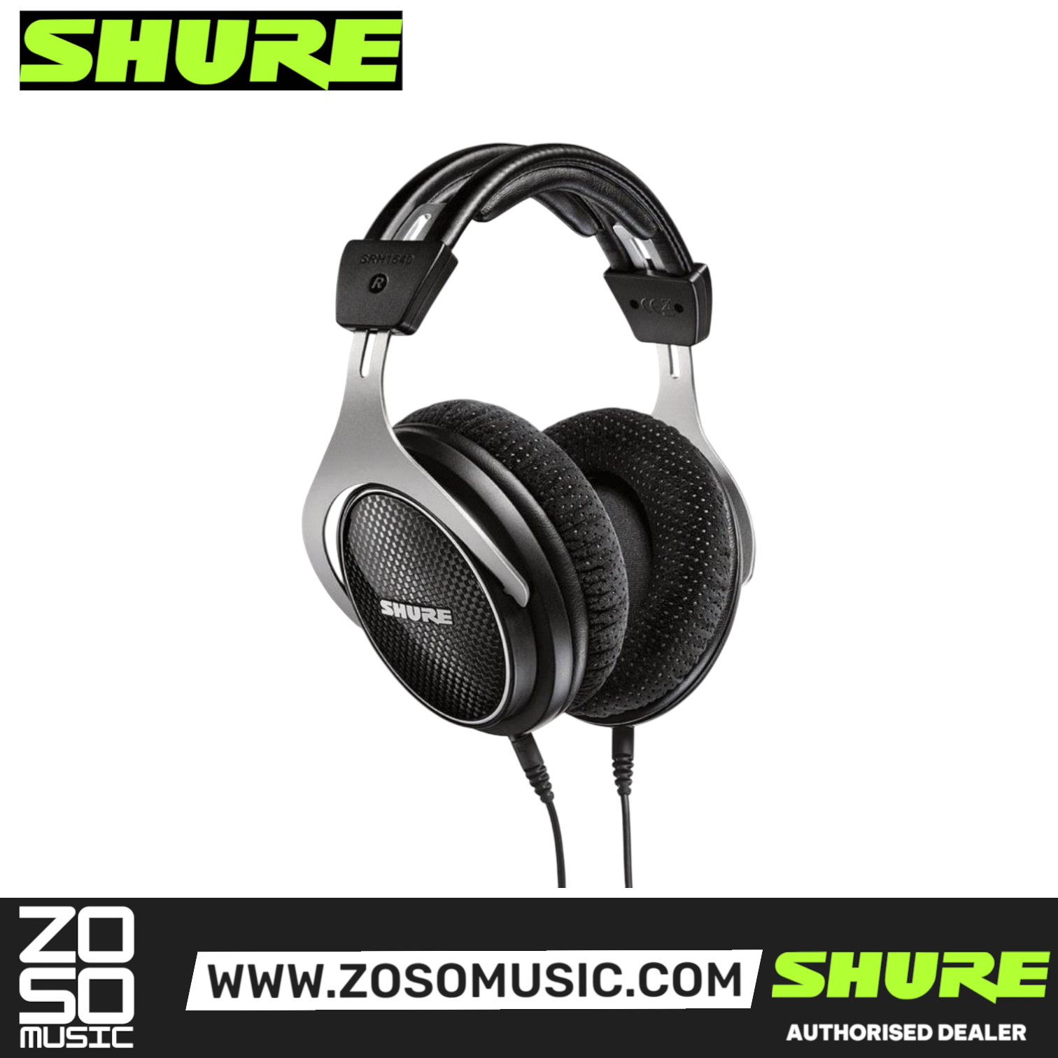 Shure SRH1540 Closed-back Mastering Studio Headphones (SRH-1540 / SRH 1540), SHURE, HEADPHONE, shure-headphone-srh1540-a, ZOSO MUSIC SDN BHD