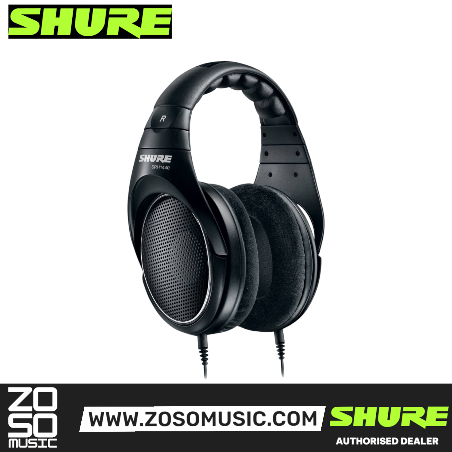 Shure SRH1440 Open-back Pro Studio Headphones (SRH-1440 / SRH 1440), SHURE, HEADPHONE, shure-headphone-srh1440, ZOSO MUSIC SDN BHD