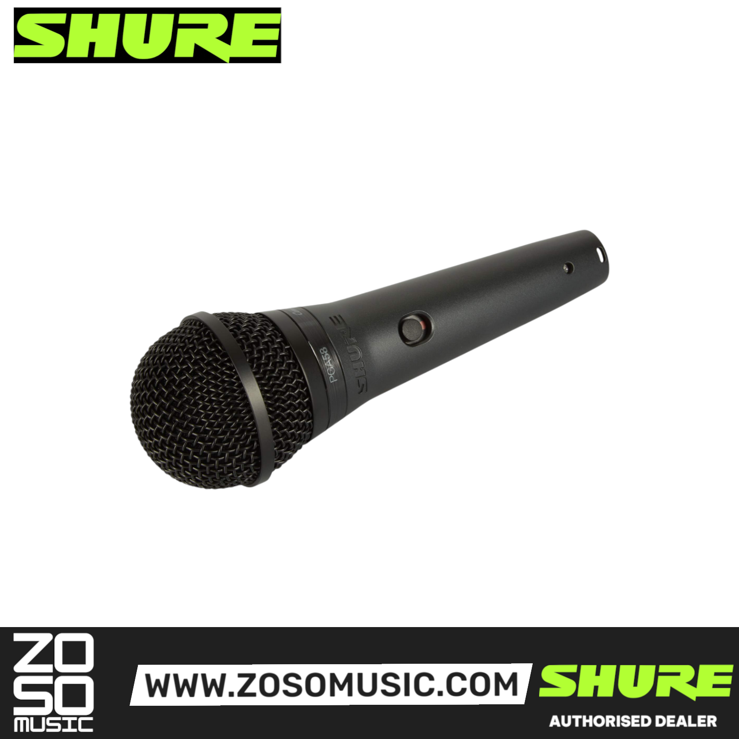 Shure PGA58-LC Cardioid Dynamic Vocal Microphone (PGA58 / PGA-58 / PGA58LC), SHURE, MICROPHONE, shure-microphone-pga58, ZOSO MUSIC SDN BHD
