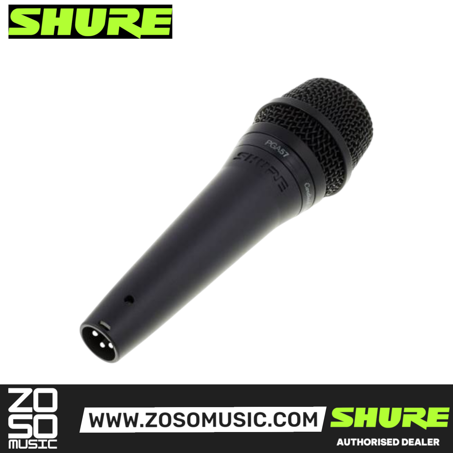 Shure PGA57-LC Cardioid Dynamic Instrument Microphone (PGA57 / PGA-57 / PGA57LC), SHURE, INSTRUMENT MICROPHONE, shure-instrument-microphone-pga57-lc, ZOSO MUSIC SDN BHD