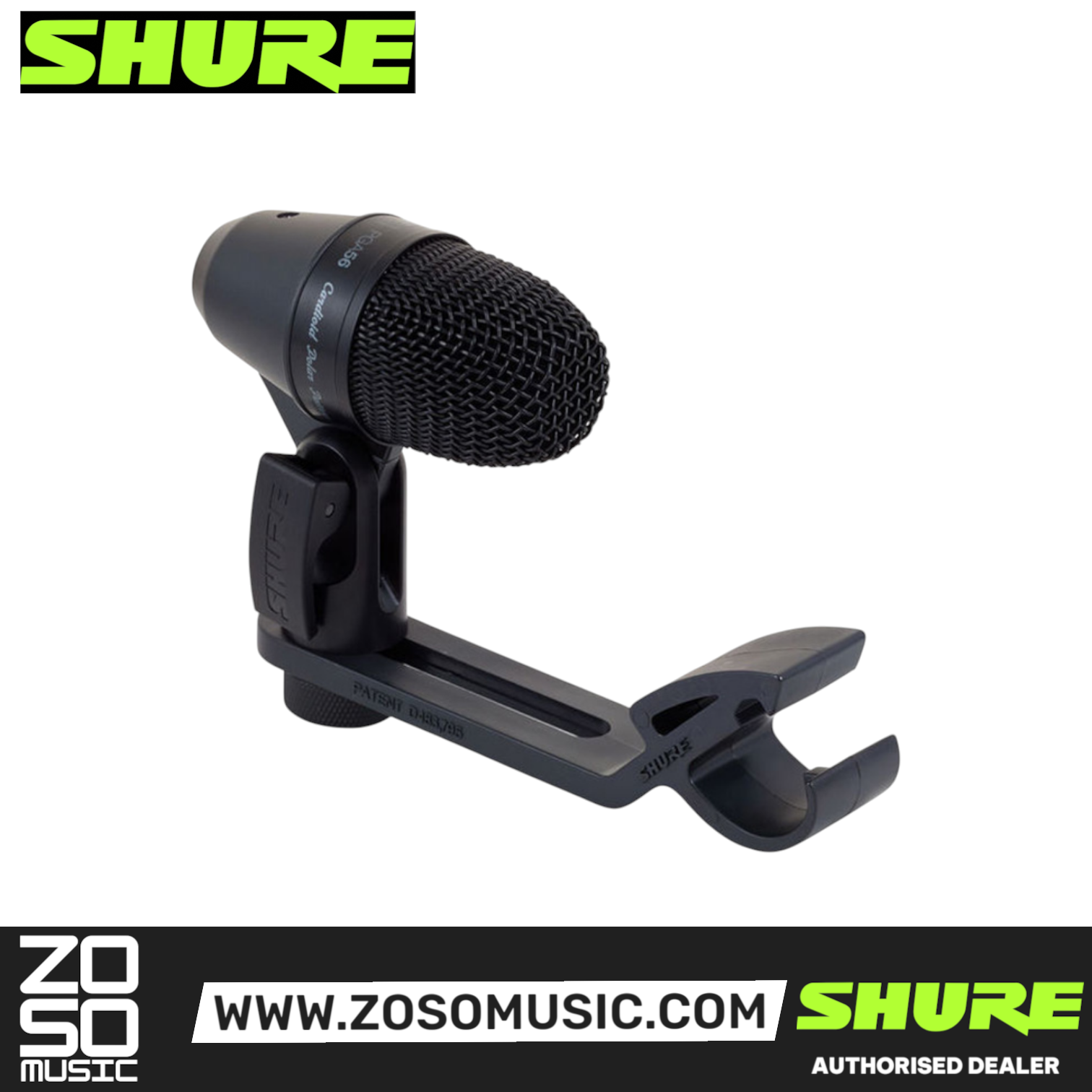 Shure PGA56-LC Cardioid Dynamic Snare/Tom Microphone (PGA56 / PGA-56 / PGA56LC) , SHURE, INSTRUMENT MICROPHONE, shure-instrument-microphone-pga56-lc, ZOSO MUSIC SDN BHD