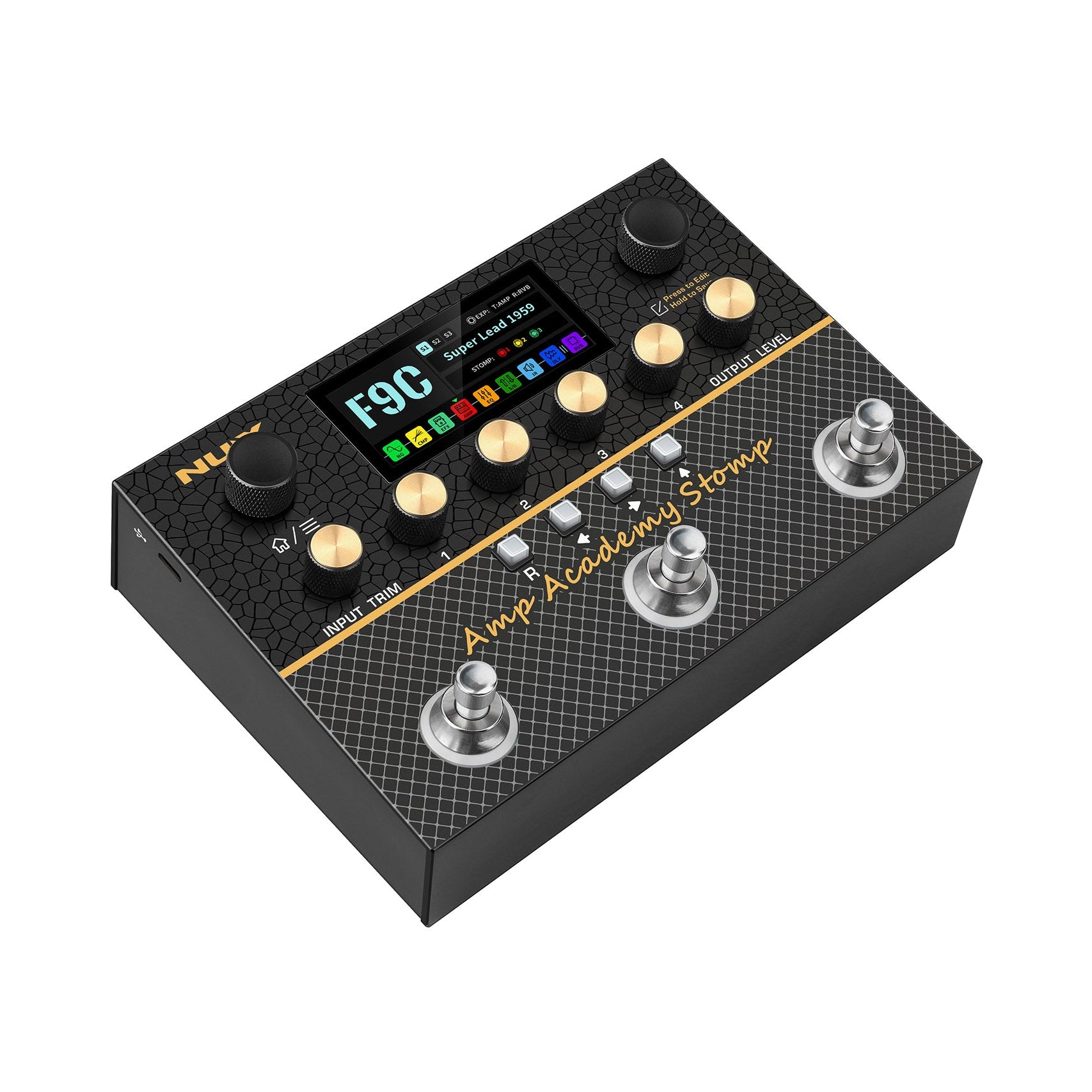 Nux NMA-3AAP Amp Academy Stomp Compact Modeler Guitar Effect Pedal