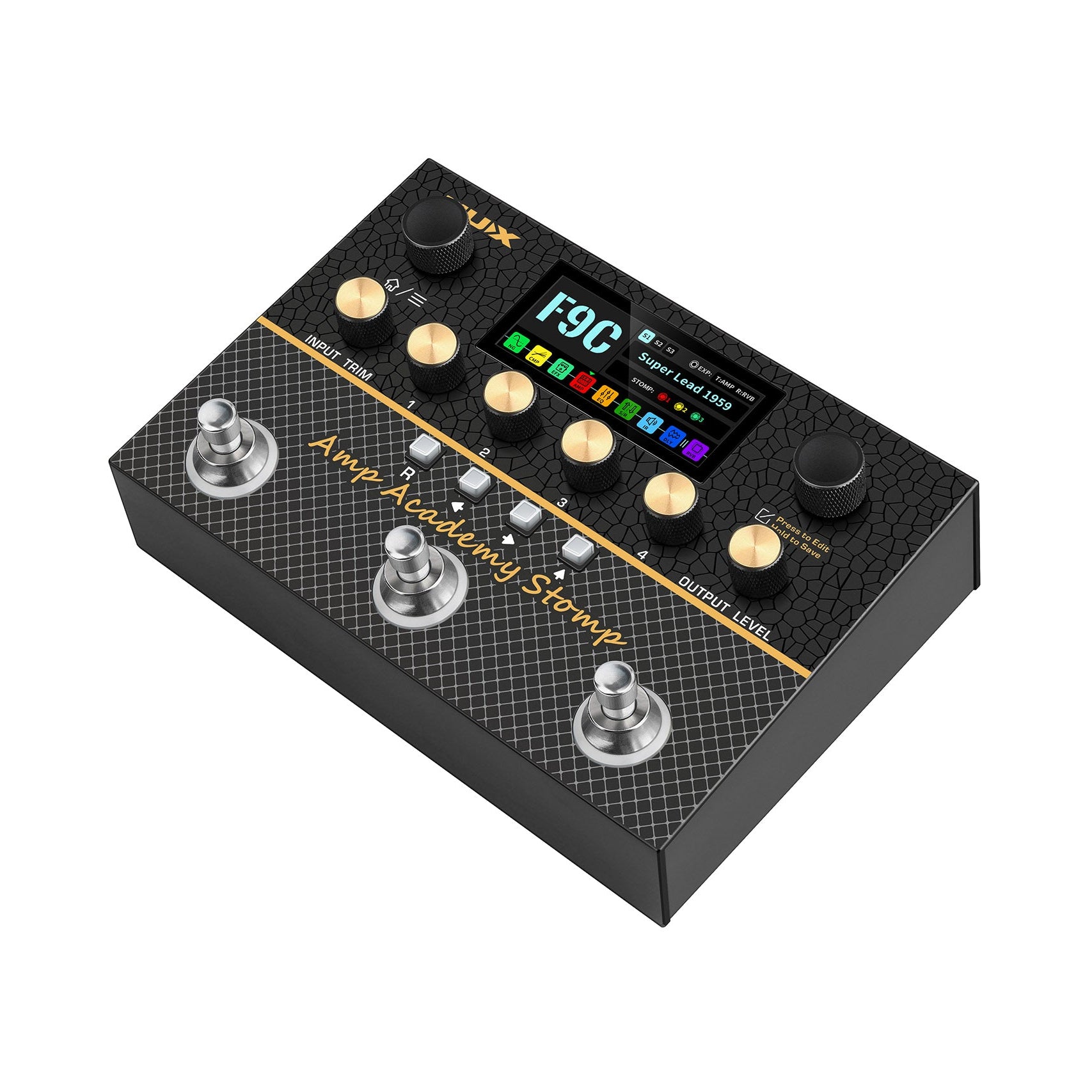 Nux NMA-3AAP Amp Academy Stomp Compact Modeler Guitar Effect Pedal