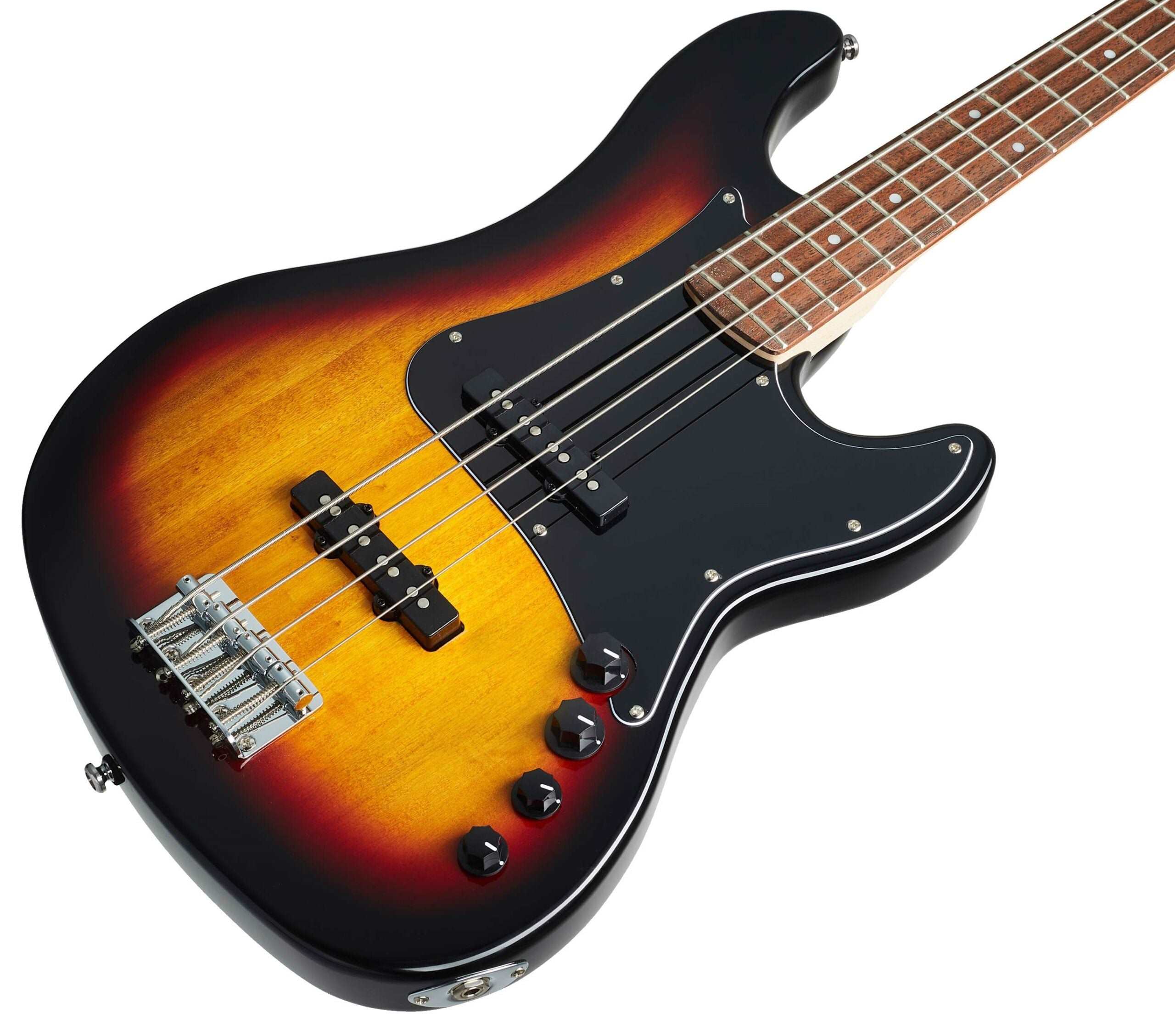 Cort GB34JJ 4-String Bass Guitar with Bag - 3-Tone Sunburst