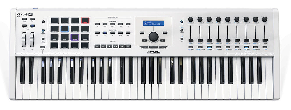 Arturia KeyLab MkII 61 Keyboard Controller, White