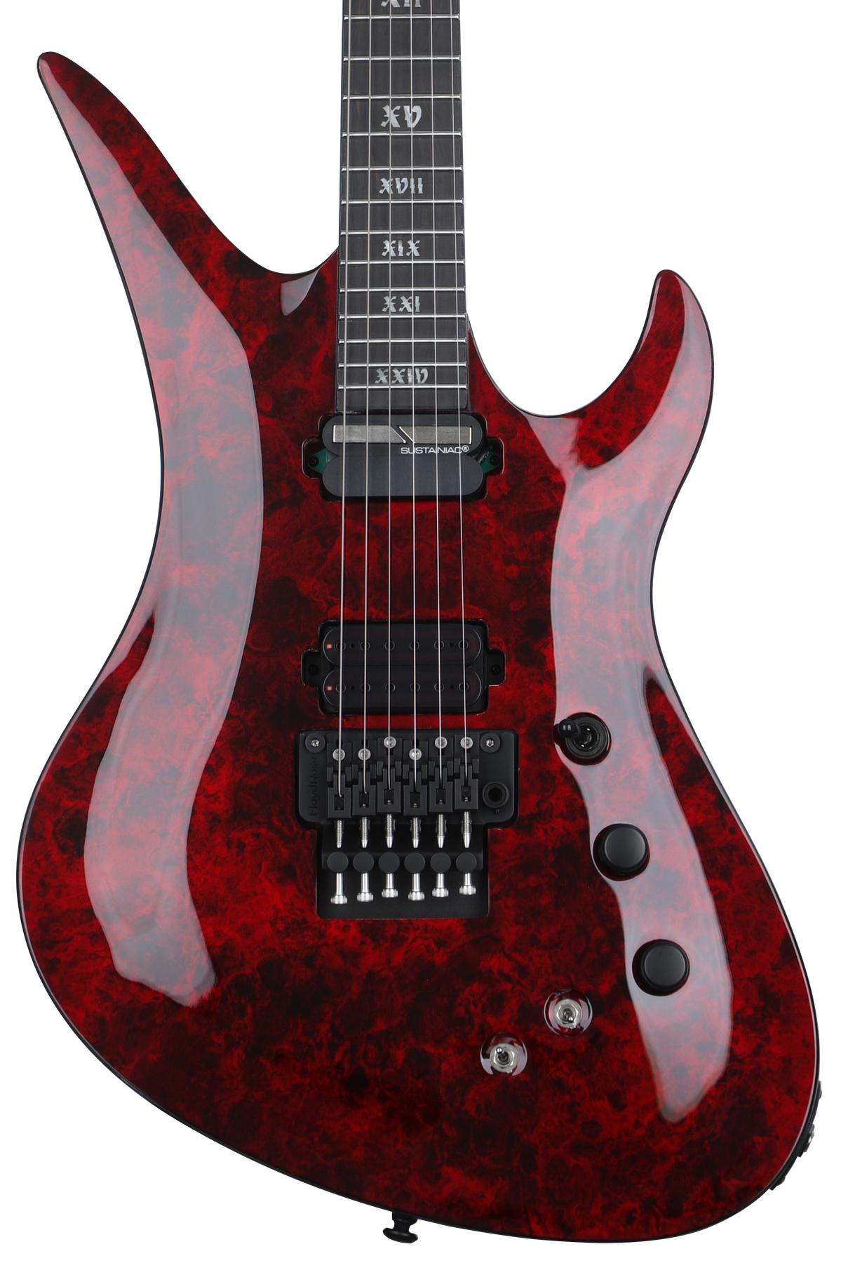 Schecter Avenger Floyd Rose-s Apocalypse Electric Guitar - Red Reign (1309) Made In Korea | Zoso Music Sdn Bhd