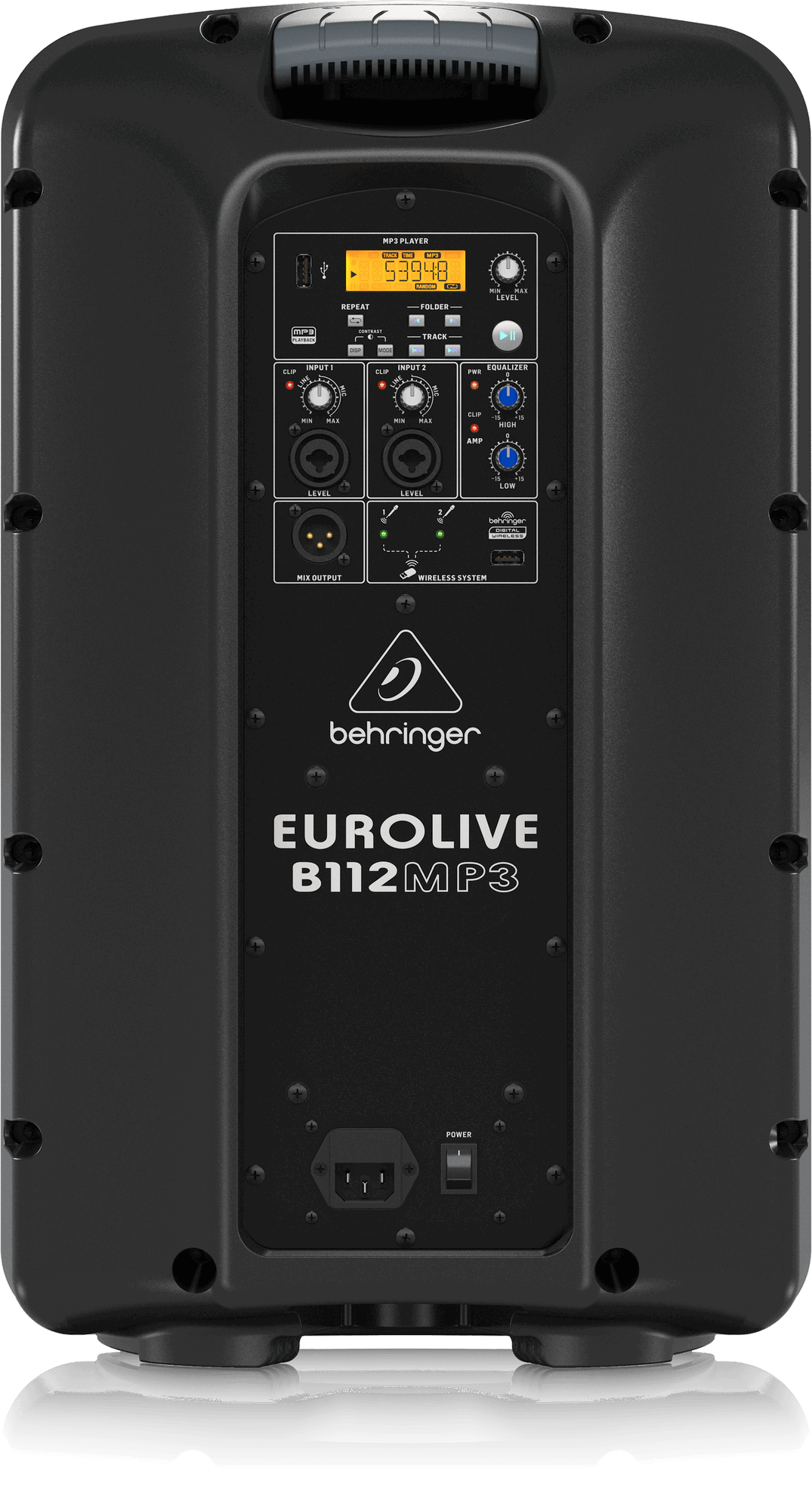 Behringer Eurolive B112MP3 1000W 12" Powered Speaker - Pair | BEHRINGER , Zoso Music