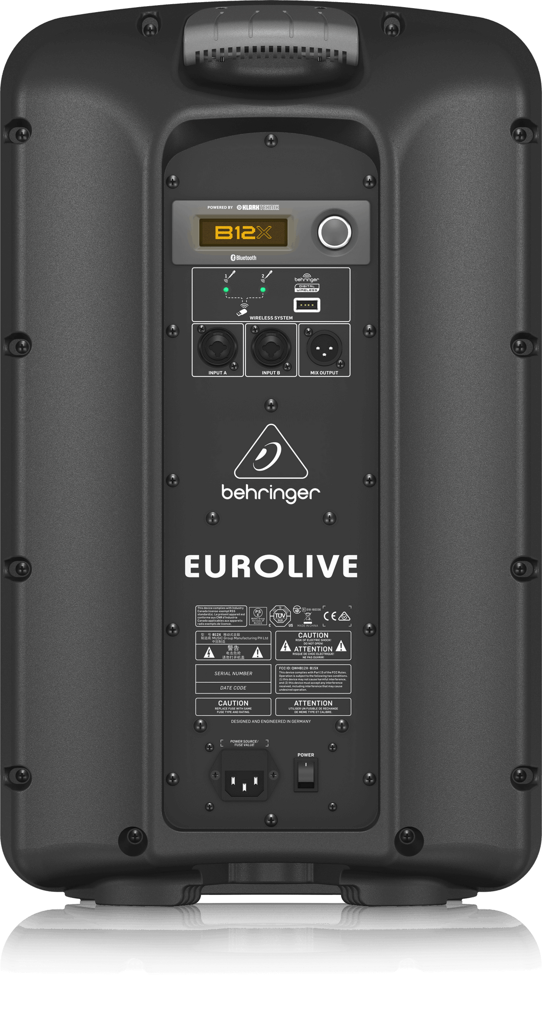 Behringer B12X 1000W 12" Powered Speaker - Pair | BEHRINGER , Zoso Music