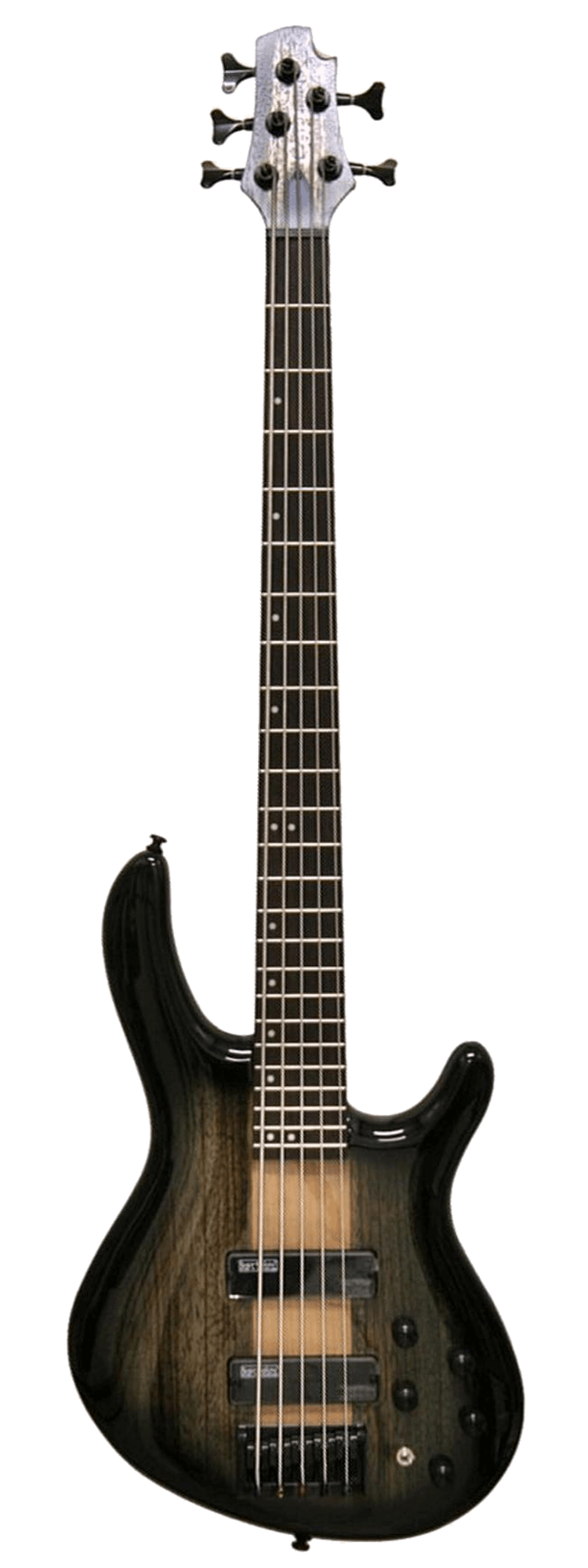 Cort C5 Plus ZBMH 5 String Electric Bass With Bag Trans Black Burst