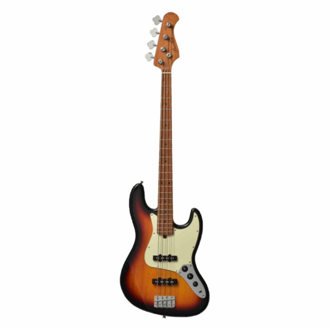 Bacchus Bjb-1-rsm/m-3ts Universe Series Roasted Maple Electric Bass, 3 Tone Sunburst With Bag |  BACCHUS |  BASS GUITAR |  Zoso Music