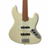 BACCHUS BJB-1-RSM/M-OWH UNIVERSE SERIES ROASTED MAPLE ELECTRIC BASS, OLYMPIC WHITE WITH BAG