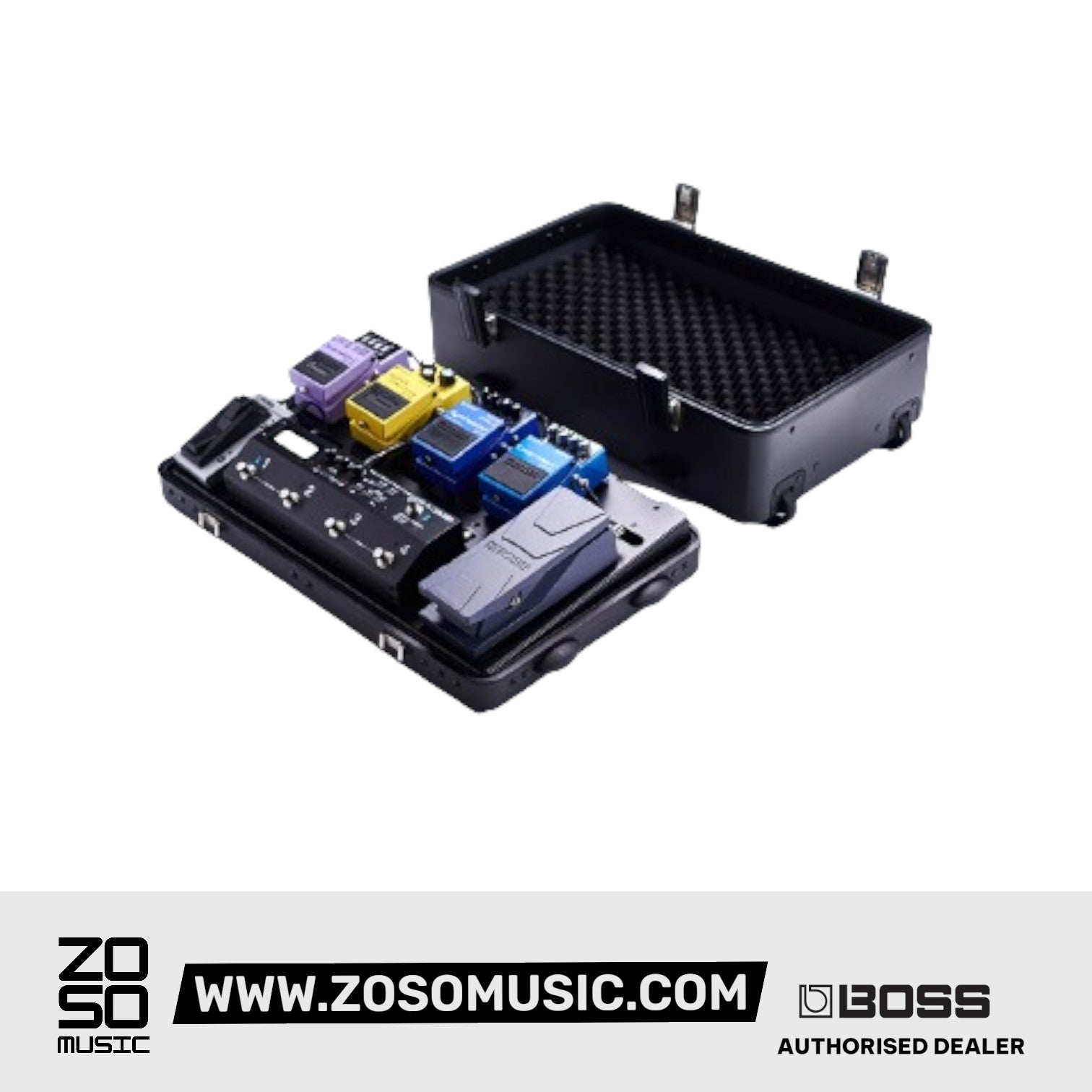 Boss BCB-1000 Deluxe Pedal Board and Case |  BOSS |  PEDALBOARD |  Zoso Music
