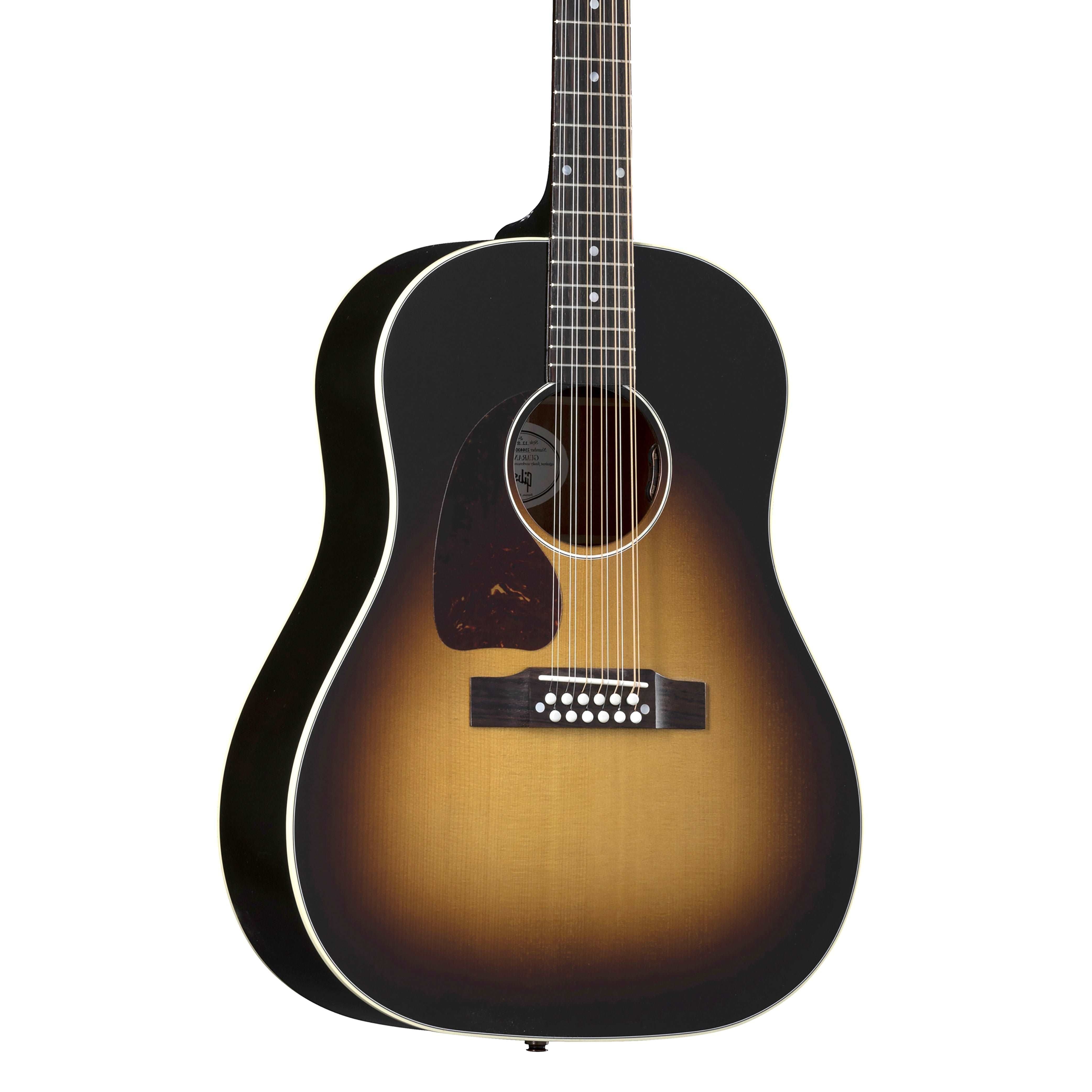 Gibson J-45 Standard 12-String (Left-handed)  Acoustic Guitar, Vintage Sunburst (MCRS4512VSL)