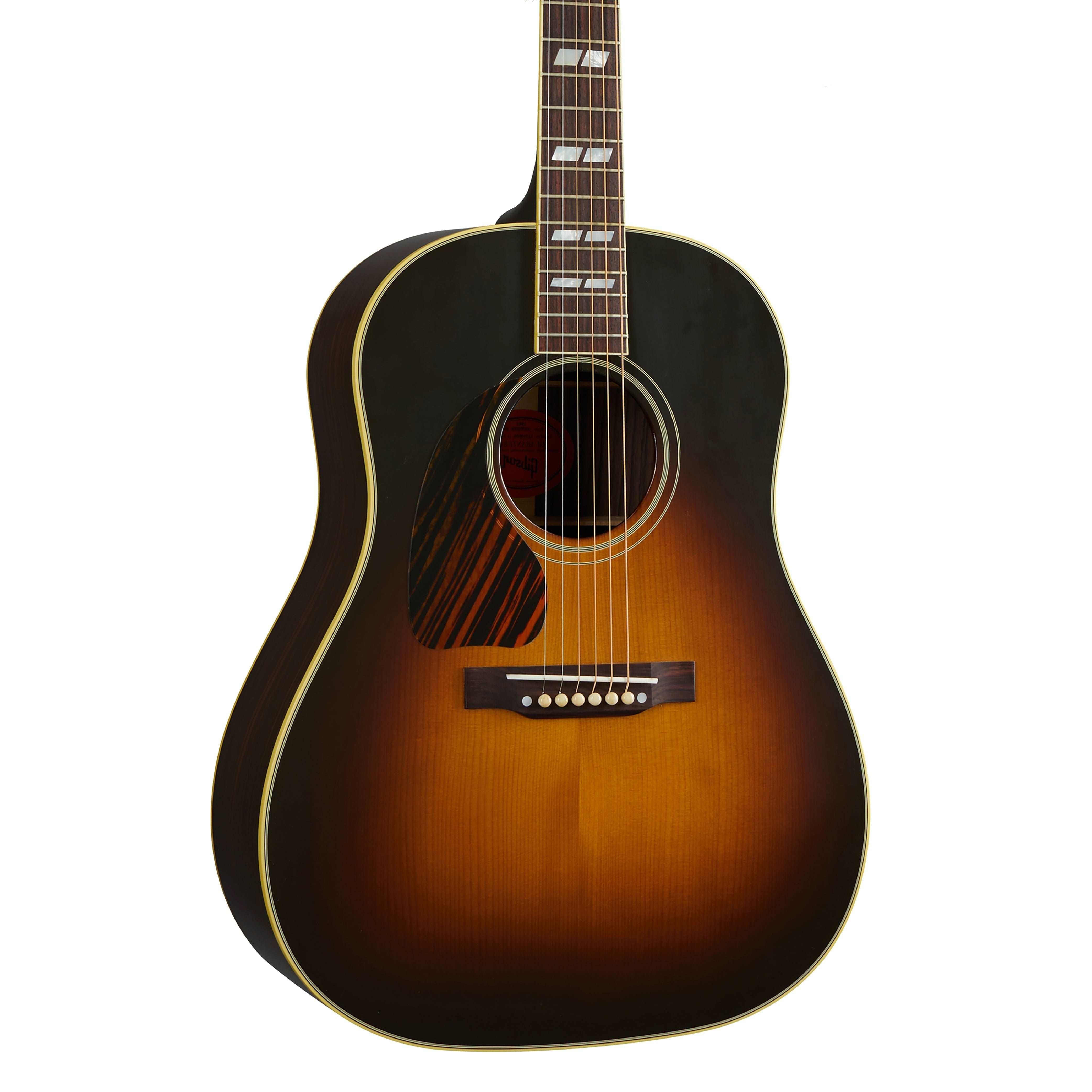 Gibson 1942 Banner Southern Jumbo (Left-handed) Acoustic Guitar, Vintage Sunburst (CSRSSJ42VSL)