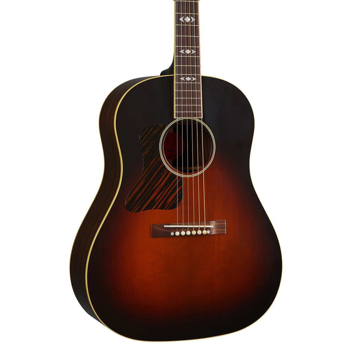 Gibson 1936 Advanced Jumbo (Left-handed) Acoustic Guitar, Vintage Sunburst (CSRSAJ36VSL)