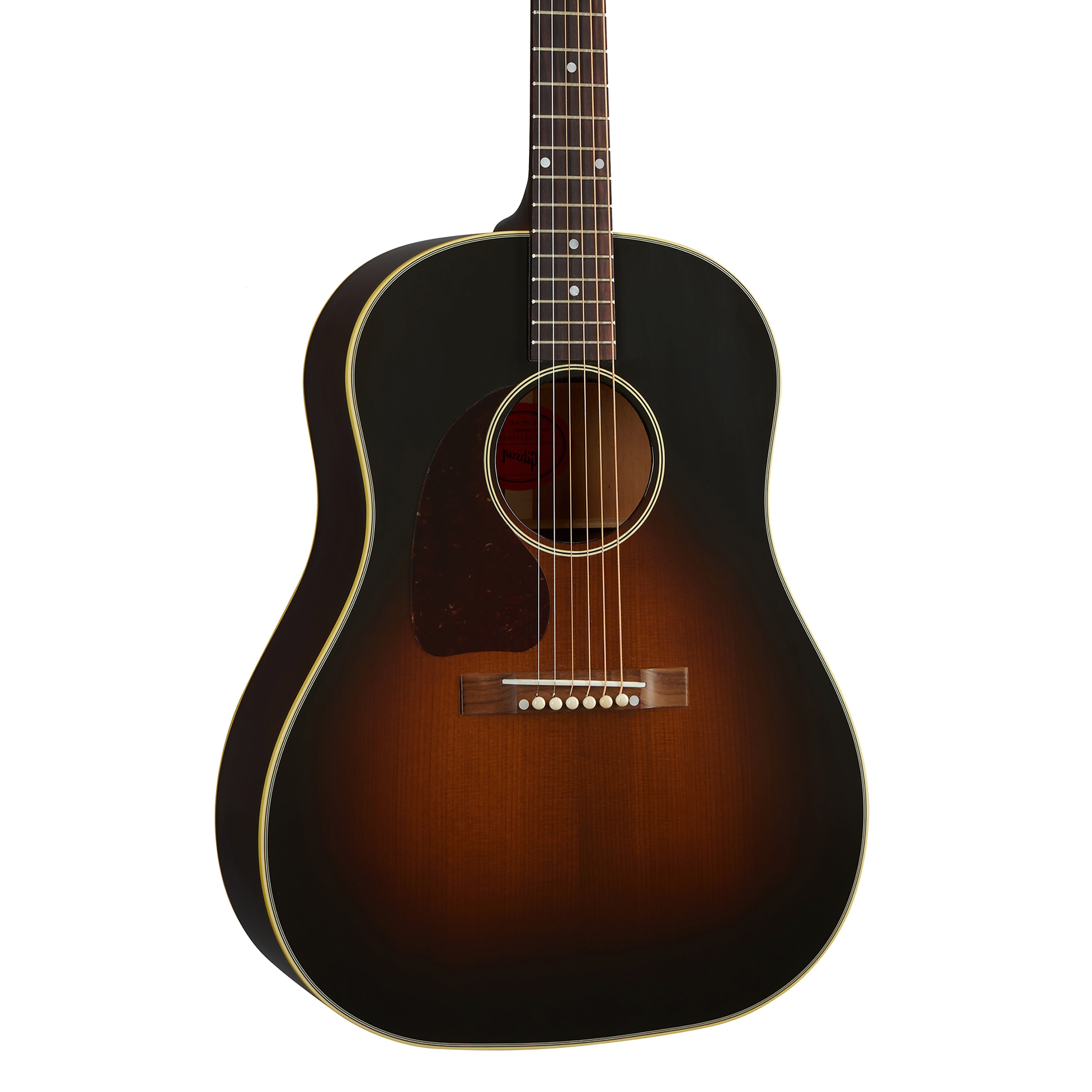Gibson 1942 Banner J-45 (Left-handed) Acoustic Guitar, Vintage Sunburst (CSRS4542VSL)