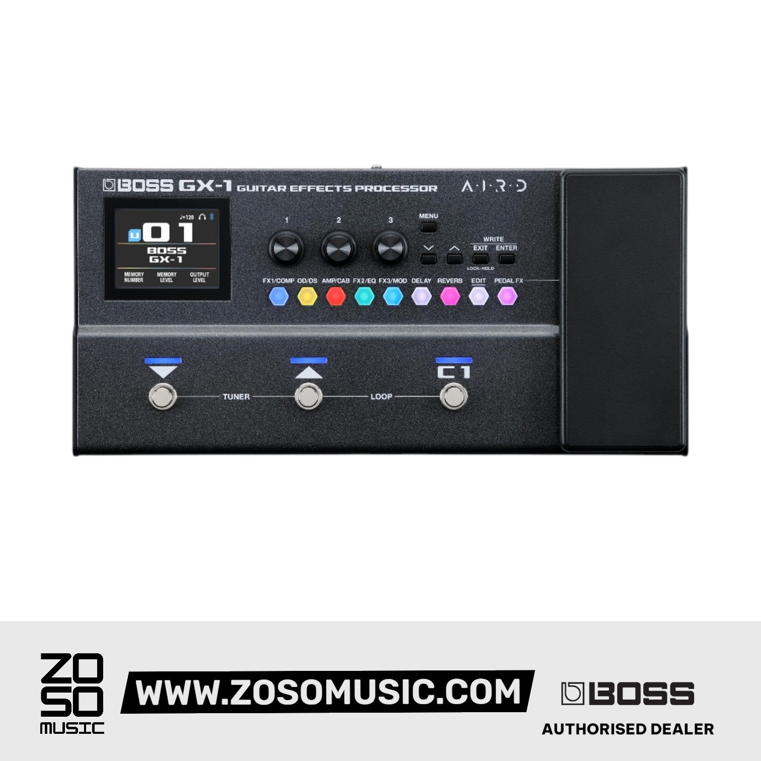 Boss GX-1 Guitar Effects Processor |  BOSS |  MULTI-EFFECTS |  Zoso Music