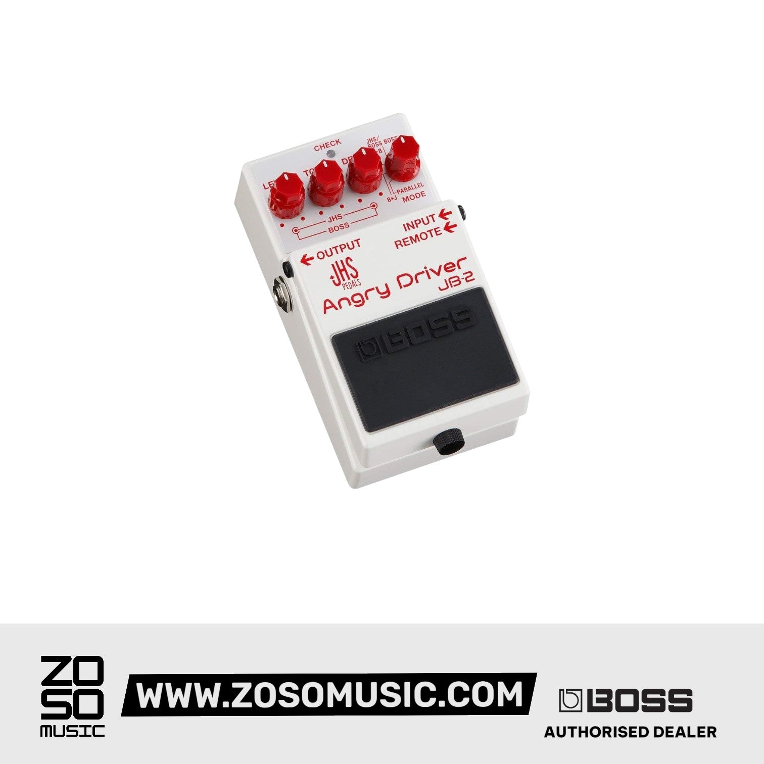 BOSS JB-2 ANGRY DRIVER GUITAR OVERDRIVE EFFECT PEDAL | BOSS , Zoso Music