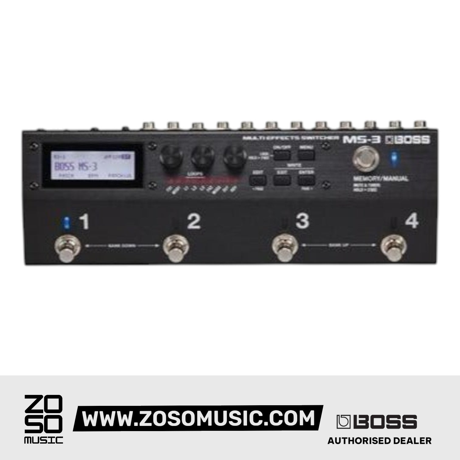 BOSS MS-3 MULTI EFFECTS SWITCHER GUITAR PEDAL | BOSS , Zoso Music