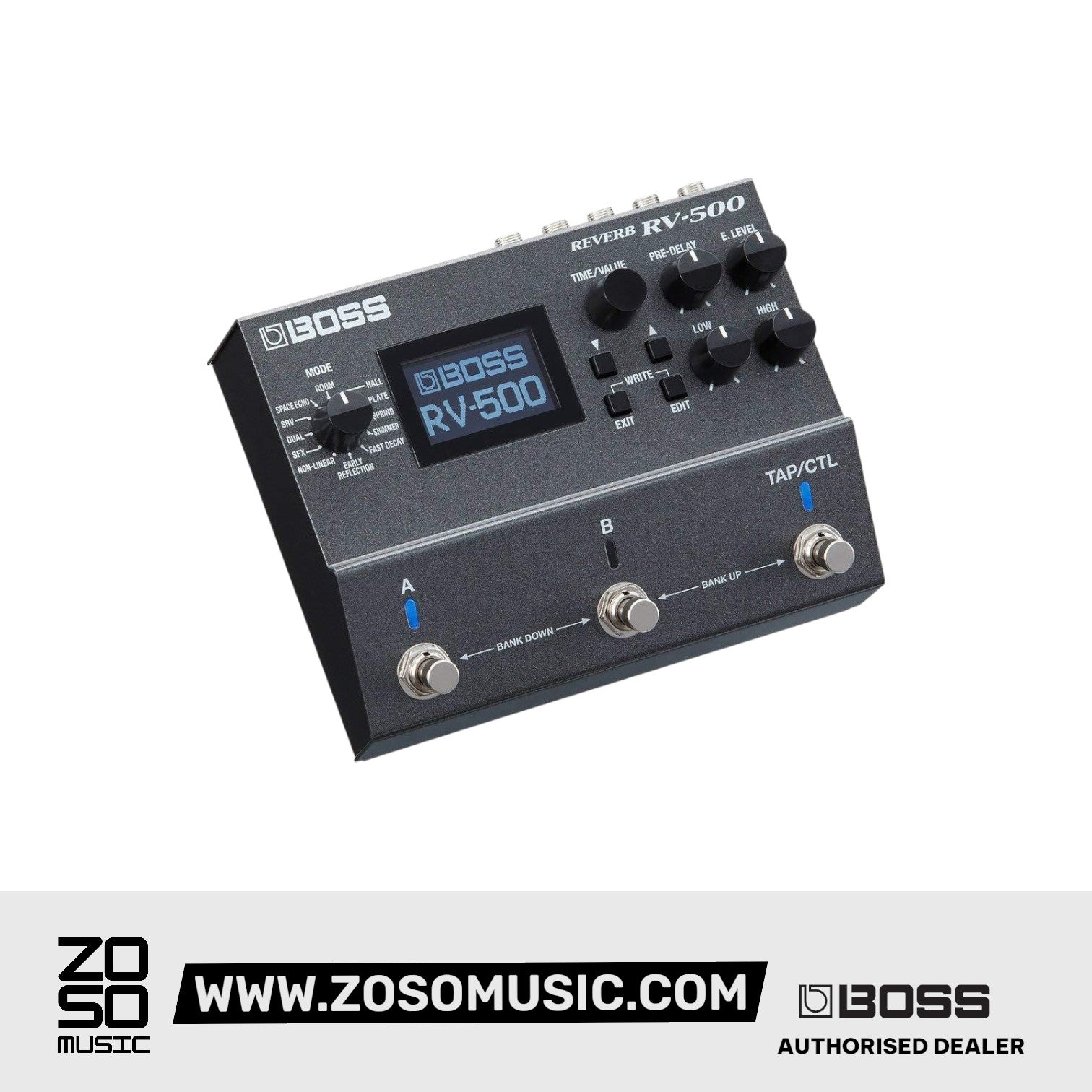 BOSS RV-500 REVERB GUITAR EFFECT PEDAL | BOSS , Zoso Music