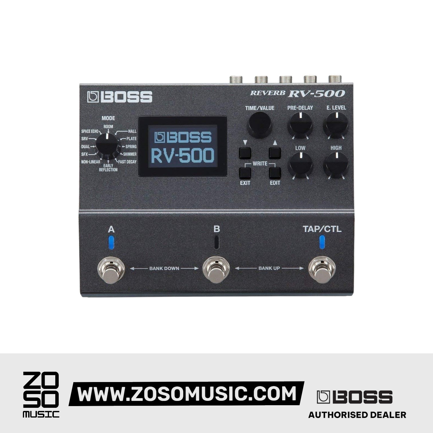 BOSS RV-500 REVERB GUITAR EFFECT PEDAL | BOSS , Zoso Music