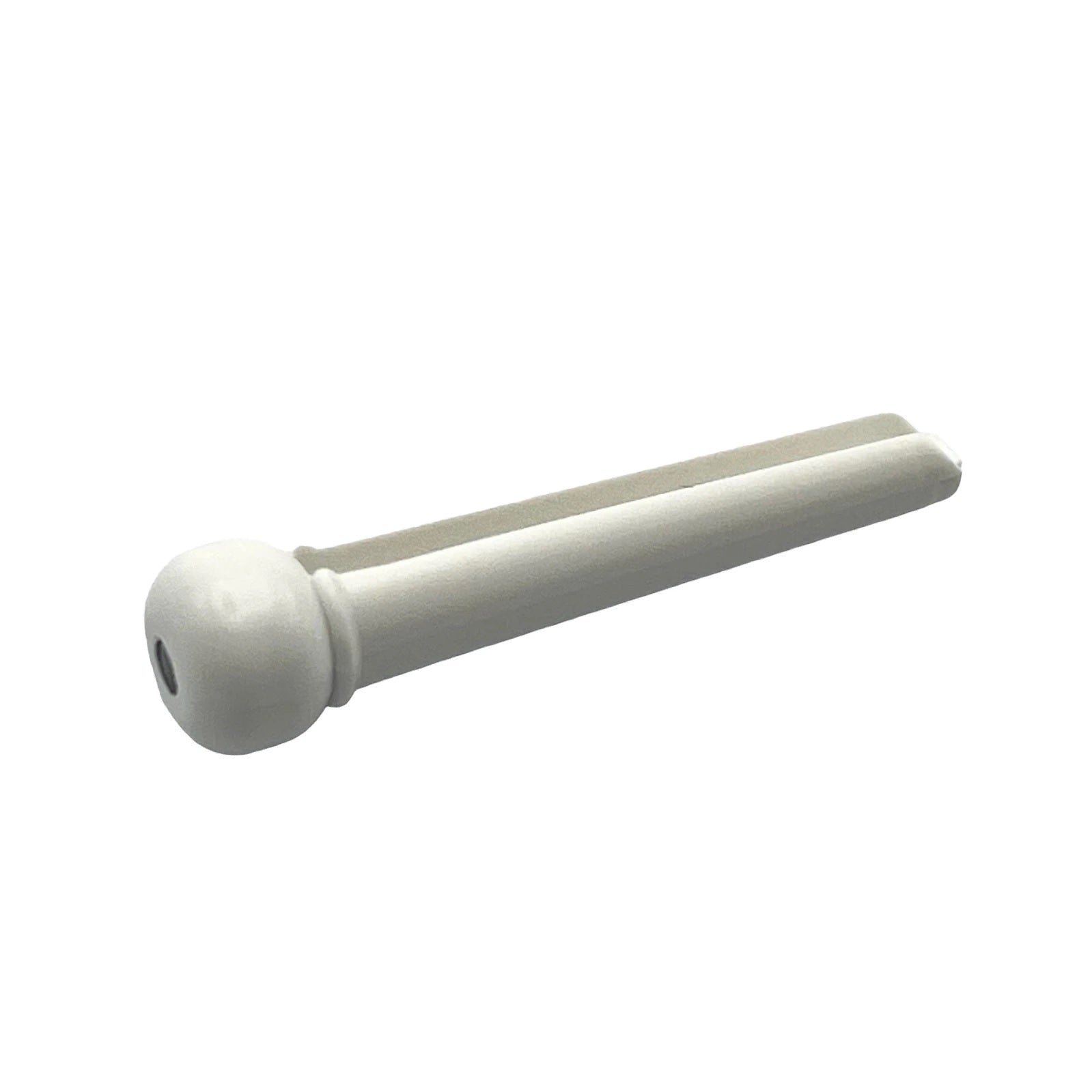 ALLPARTS BP-0679-025 Plastic Dotted Bridge Pins - White (Pack of 6) | Zoso Music Sdn Bhd
