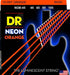 DR Strings NOB-45 NEON Orange Coated Nickel Plated Bass Strings | 4-String Medium (045 - 105) |  DR STRINGS |  STRINGS-BASS GUITAR |  Zoso Music