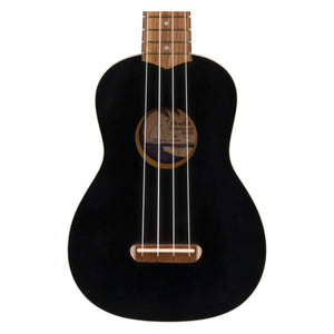 Fender Venice Soprano Ukulele, Walnut FB, Black |  FENDER |  UKULELE |  Zoso Music