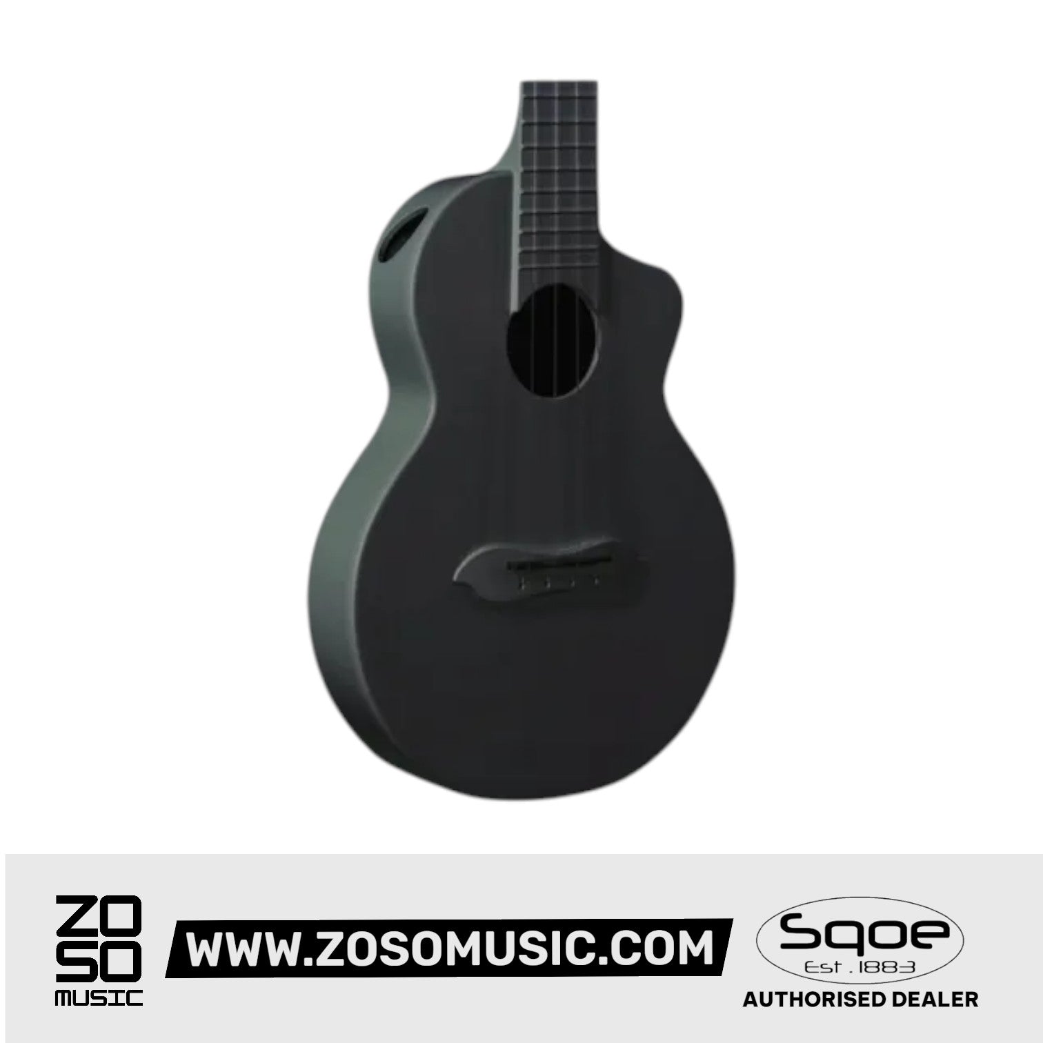 SQOE SQ-U 23 inch Concert Carbon Fiber Body Ukulele