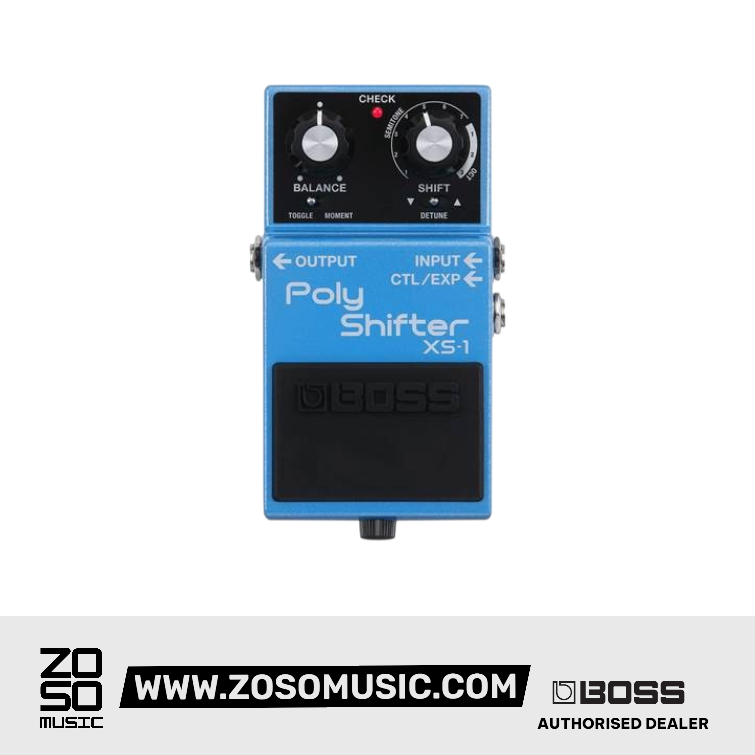 Boss XS-1 Poly Shifter Pitch-shift Pedal |  BOSS |  SUSTAIN PEDALS |  Zoso Music