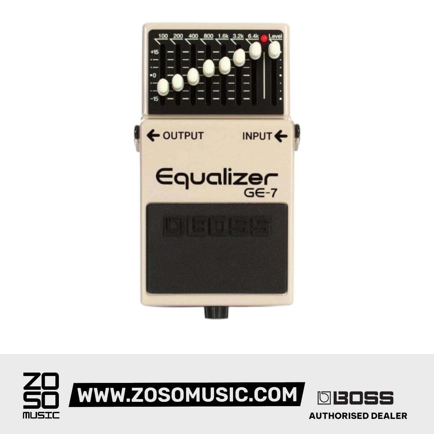 BOSS GE-7 7-BAND EQUALIZER PEDAL (GE7) | BOSS , Zoso Music