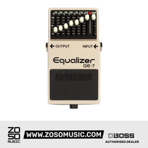 BOSS GE-7 7-BAND EQUALIZER PEDAL (GE7) | BOSS , Zoso Music