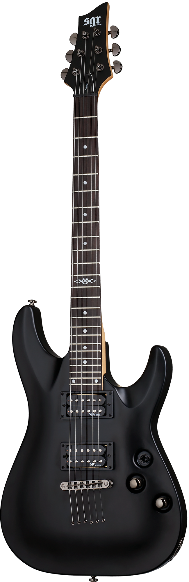 Schecter SGR C-1 Electric Guitar - Midnight Satin Black