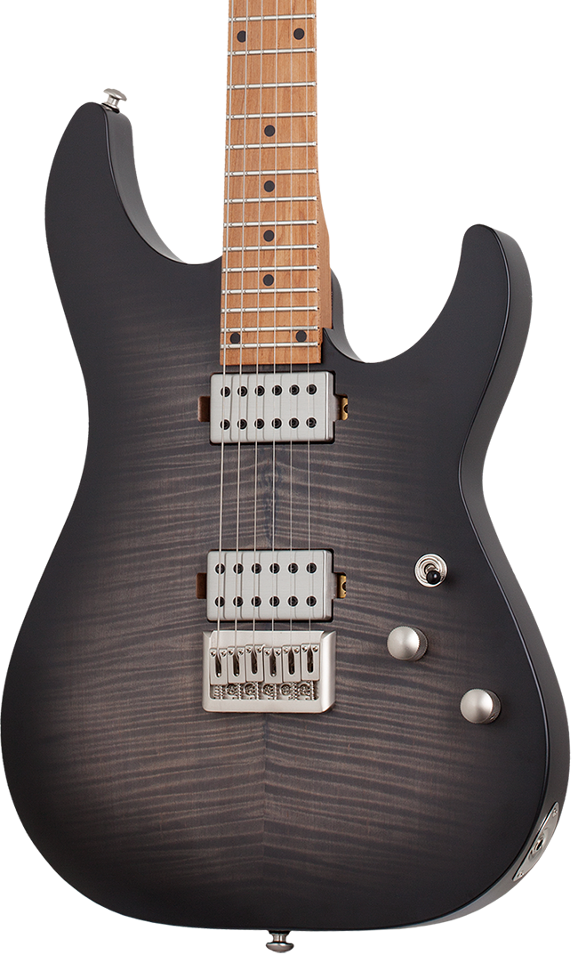 Schecter C-1 Standard Plus Electric Guitar - Trans Black Burst | Zoso Music Sdn Bhd