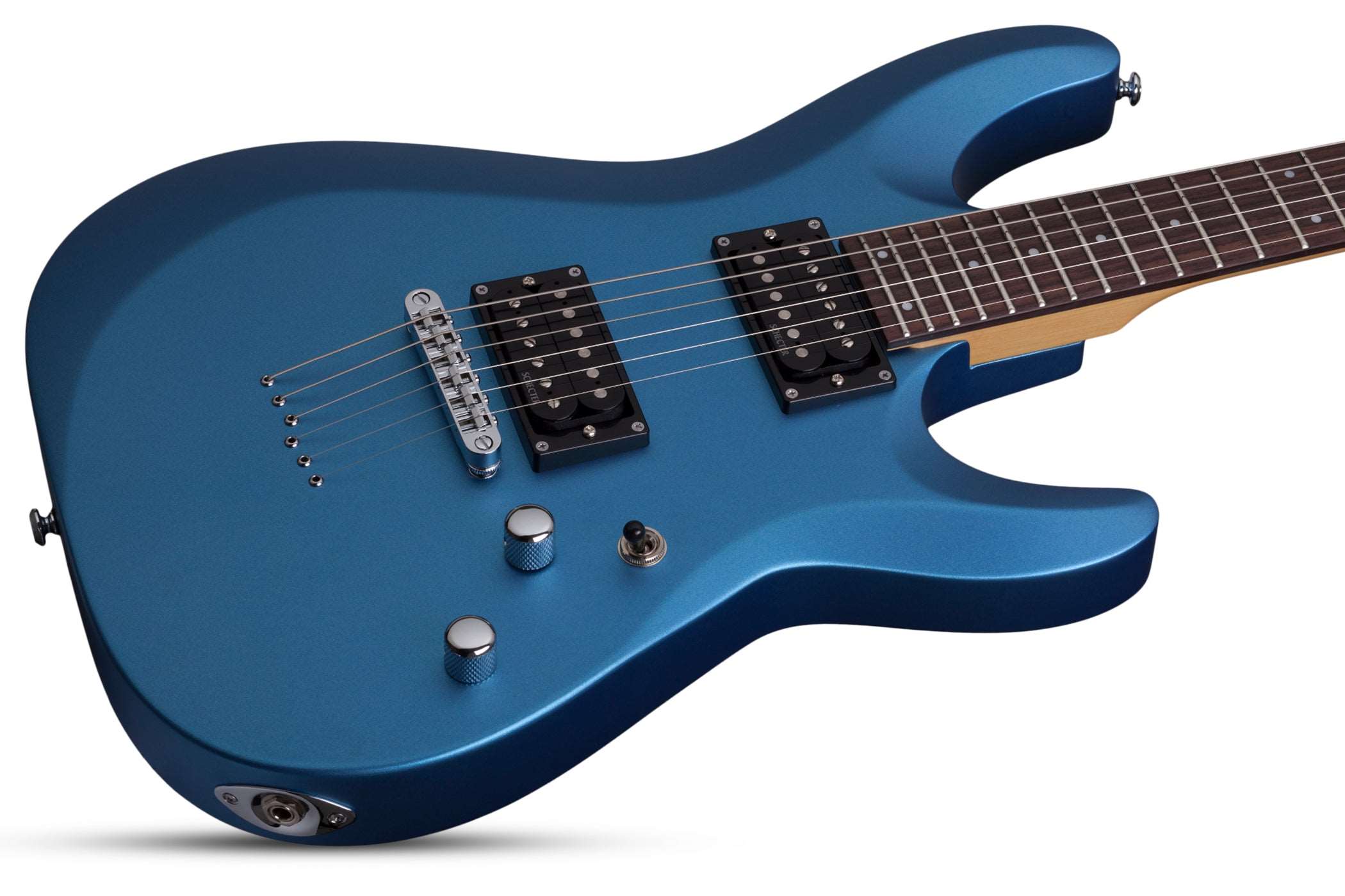 SCHECTER C-6 DELUXE ELECTRIC GUITAR- SATIN METALLIC LIGHT BLUE (431) MADE IN INDONESIA, SCHECTER, ELECTRIC GUITAR, schecter-electric-guitar-c-6-deluxe-sm, ZOSO MUSIC SDN BHD