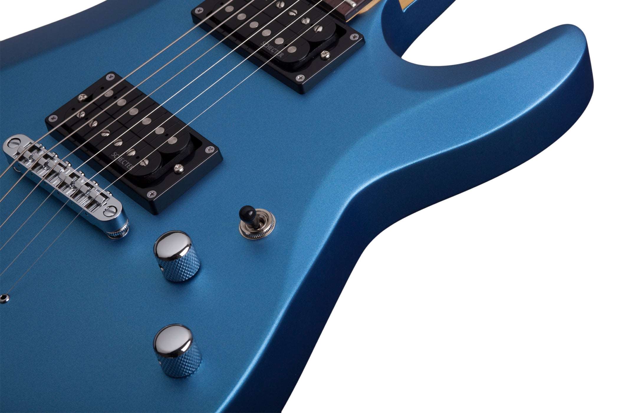 SCHECTER C-6 DELUXE ELECTRIC GUITAR- SATIN METALLIC LIGHT BLUE (431) MADE IN INDONESIA, SCHECTER, ELECTRIC GUITAR, schecter-electric-guitar-c-6-deluxe-sm, ZOSO MUSIC SDN BHD