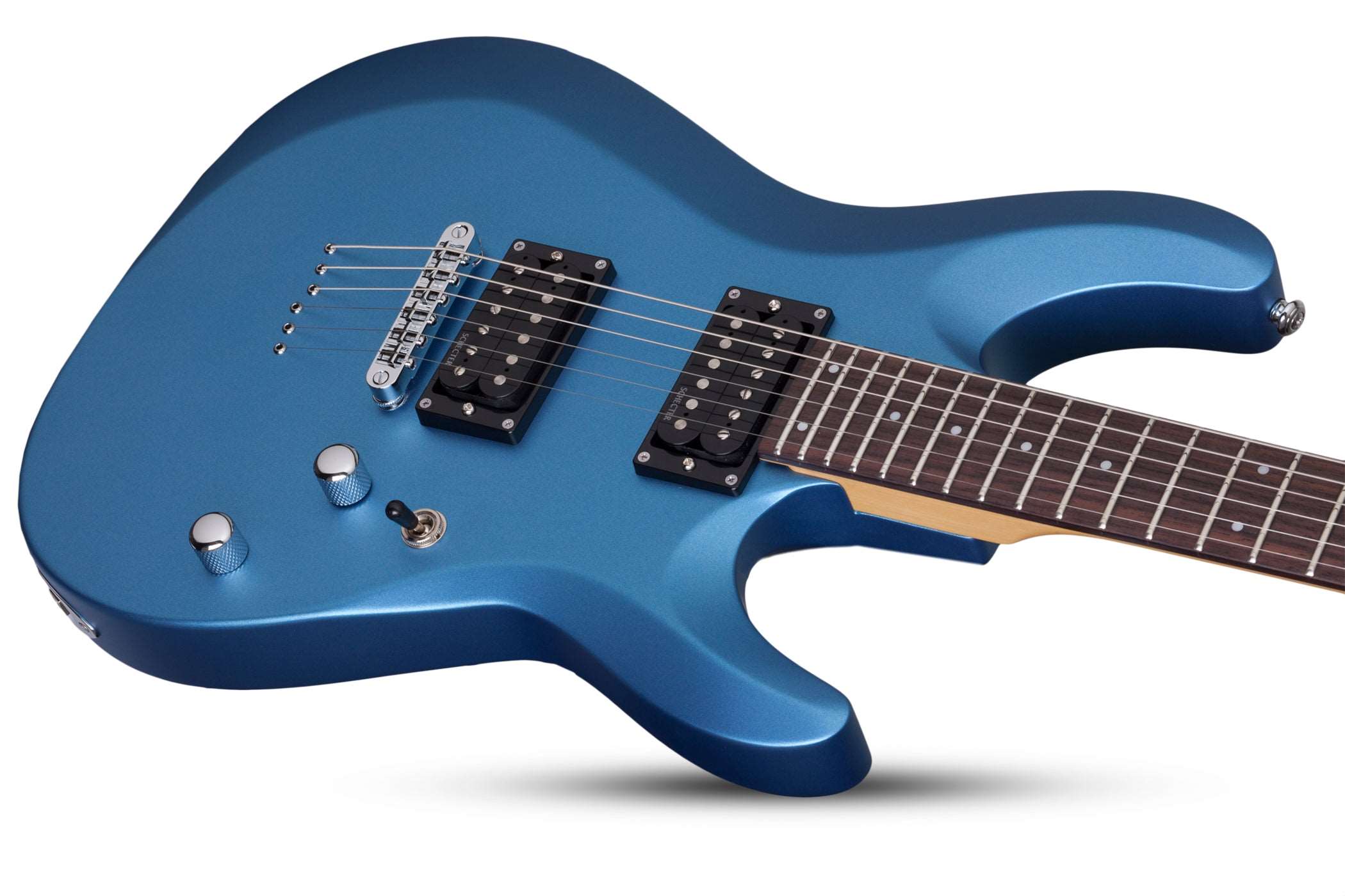 SCHECTER C-6 DELUXE ELECTRIC GUITAR- SATIN METALLIC LIGHT BLUE (431) MADE IN INDONESIA, SCHECTER, ELECTRIC GUITAR, schecter-electric-guitar-c-6-deluxe-sm, ZOSO MUSIC SDN BHD