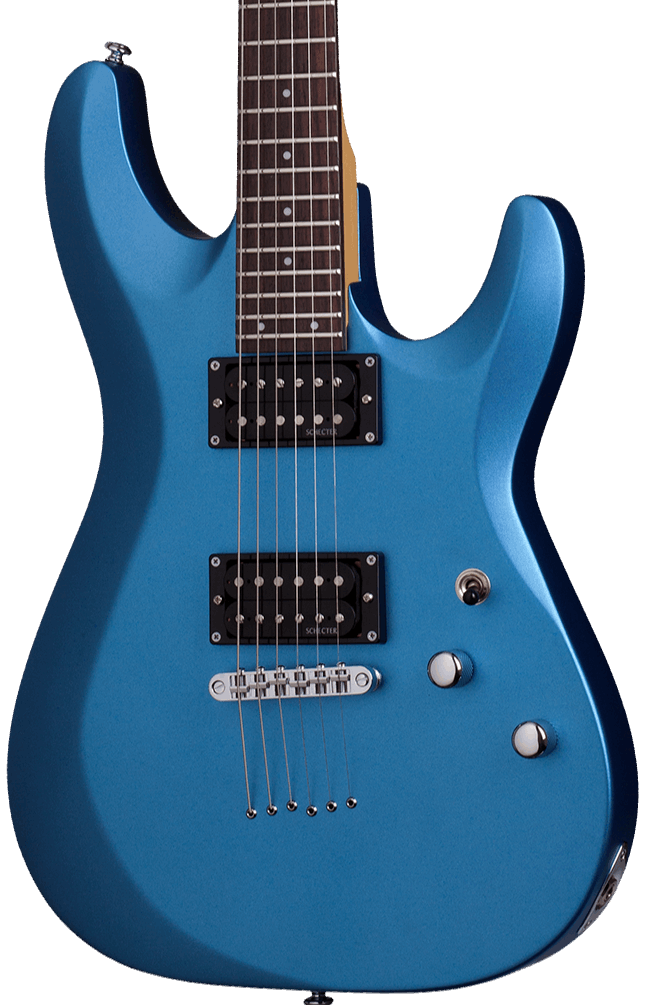 SCHECTER C-6 DELUXE ELECTRIC GUITAR- SATIN METALLIC LIGHT BLUE (431) MADE IN INDONESIA, SCHECTER, ELECTRIC GUITAR, schecter-electric-guitar-c-6-deluxe-sm, ZOSO MUSIC SDN BHD