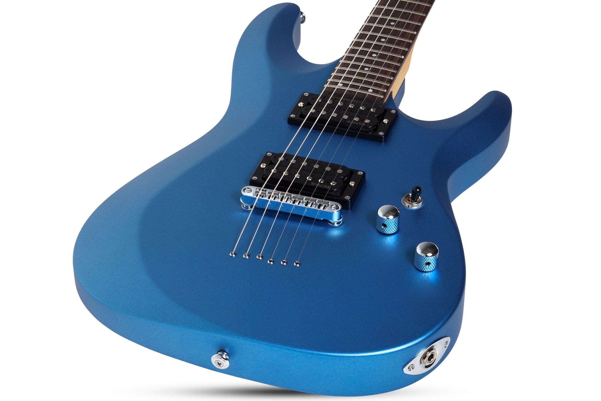 SCHECTER C-6 DELUXE ELECTRIC GUITAR- SATIN METALLIC LIGHT BLUE (431) MADE IN INDONESIA, SCHECTER, ELECTRIC GUITAR, schecter-electric-guitar-c-6-deluxe-sm, ZOSO MUSIC SDN BHD