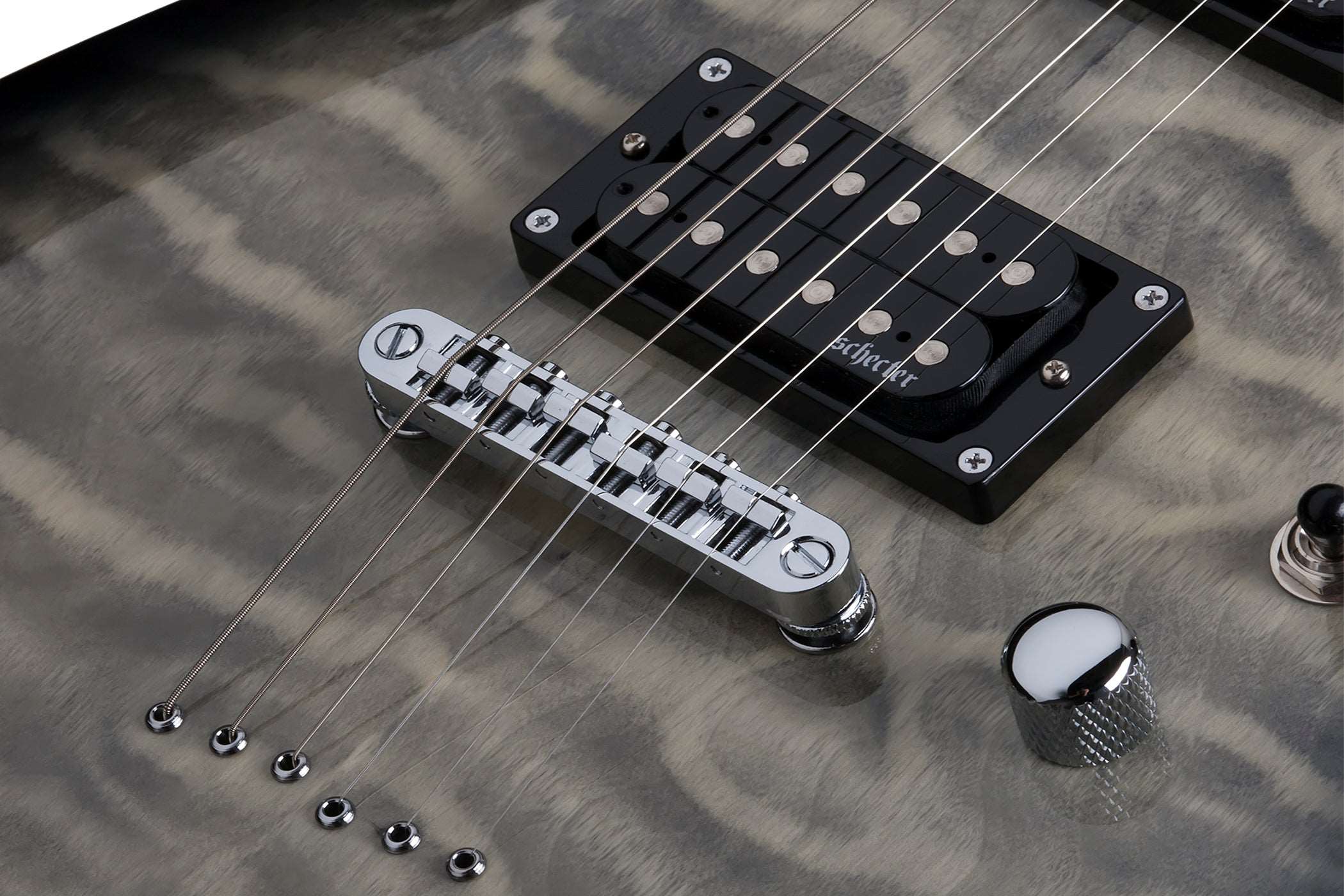 SCHECTER C-6 PLUS ELECTRIC GUITAR - CHARCOAL BURST (446) MADE IN INDONESIA, SCHECTER, ELECTRIC GUITAR, schecter-electric-guitar-c-6-plus-cb, ZOSO MUSIC SDN BHD