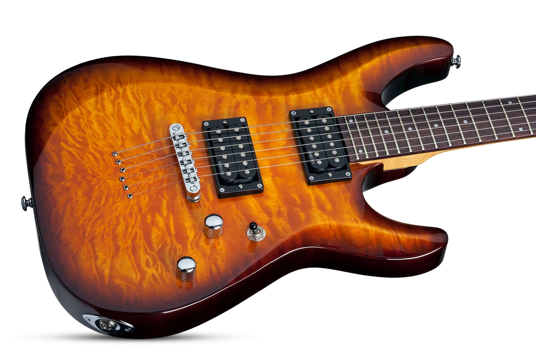 SCHECTER C-6 PLUS ELECTRIC GUITAR - VINTAGE SUNBURST (444) MADE IN INDONESIA, SCHECTER, ELECTRIC GUITAR, schecter-electric-guitar-c-6-plus-vs, ZOSO MUSIC SDN BHD