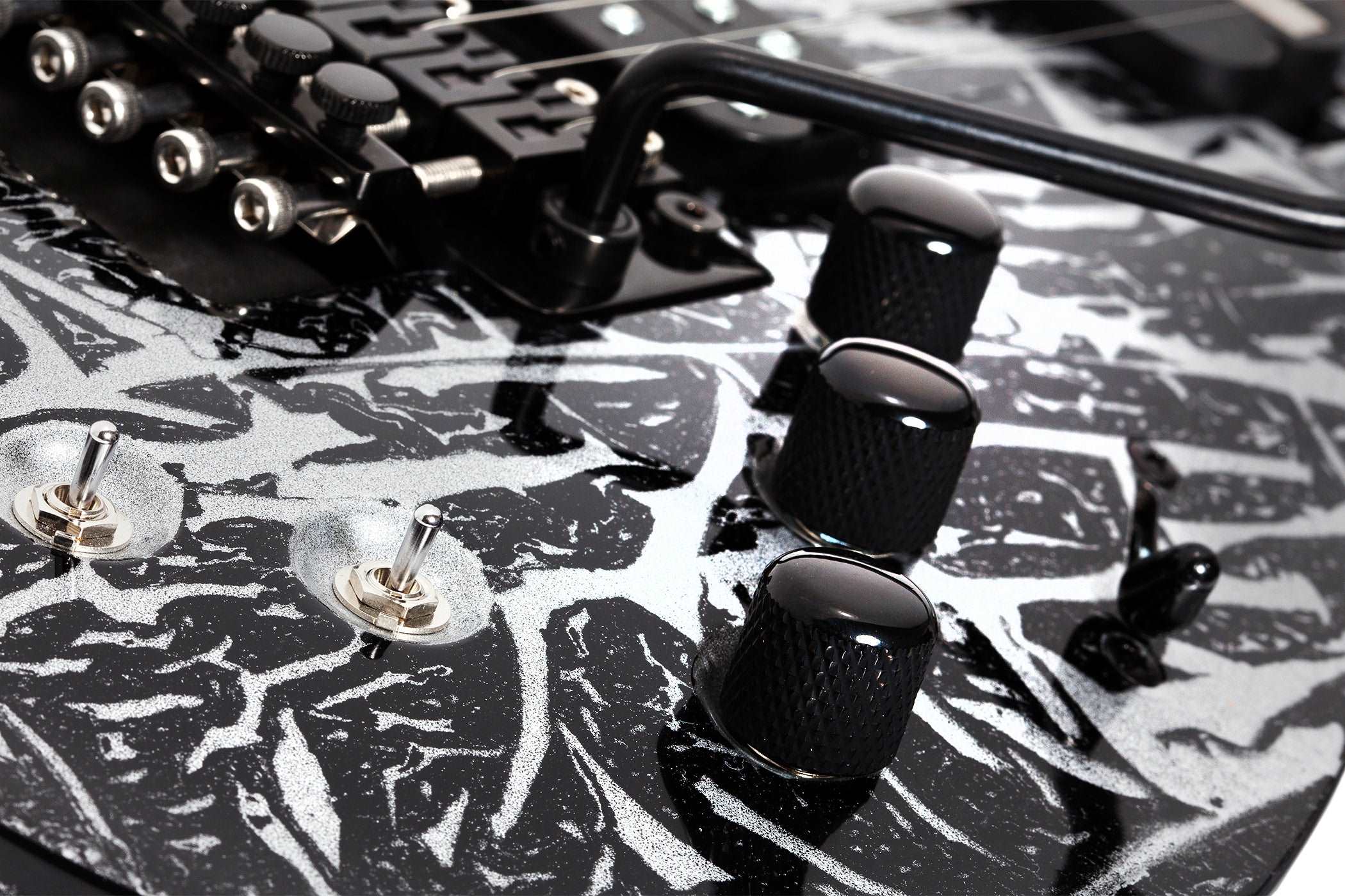 SCHECTER C-7 FLOYD ROSE-S SILVER MOUNTAIN 7-STRING ELECTRIC GUITAR - BLACK AND SILVER (1463) MADE IN KOREA, SCHECTER, ELECTRIC GUITAR, schecter-electric-guitar-c-7-frs-slvm7-bs, ZOSO MUSIC SDN BHD