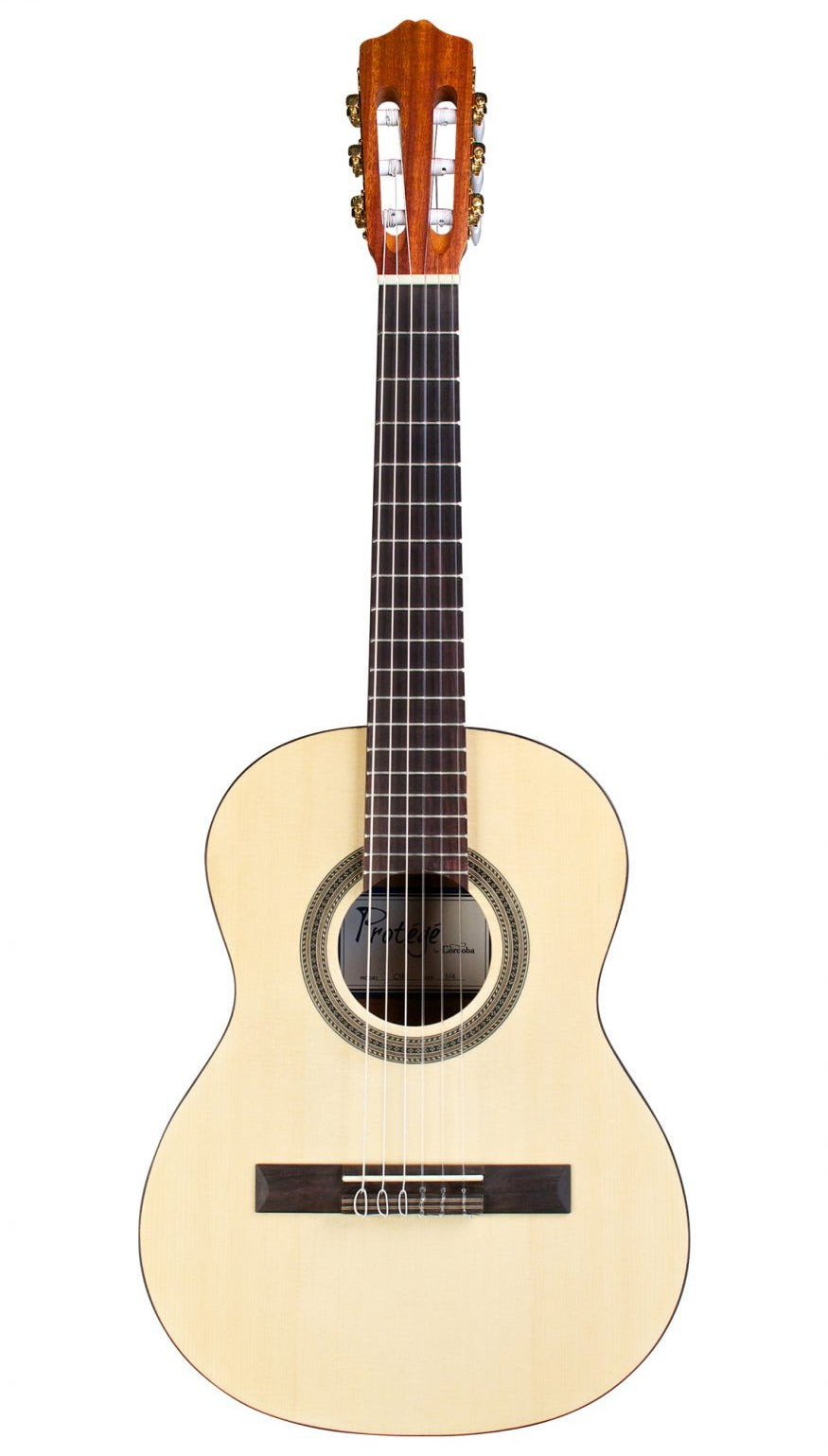 Cordoba Protege C1M 1/4 Size Classical Guitar - Spruce Top, Mahogany Back & Sides, Entry Level Best Beginner Classical Guitar for Kids 5 - 6 Years Old, Small Size Beginners Classical Guitar